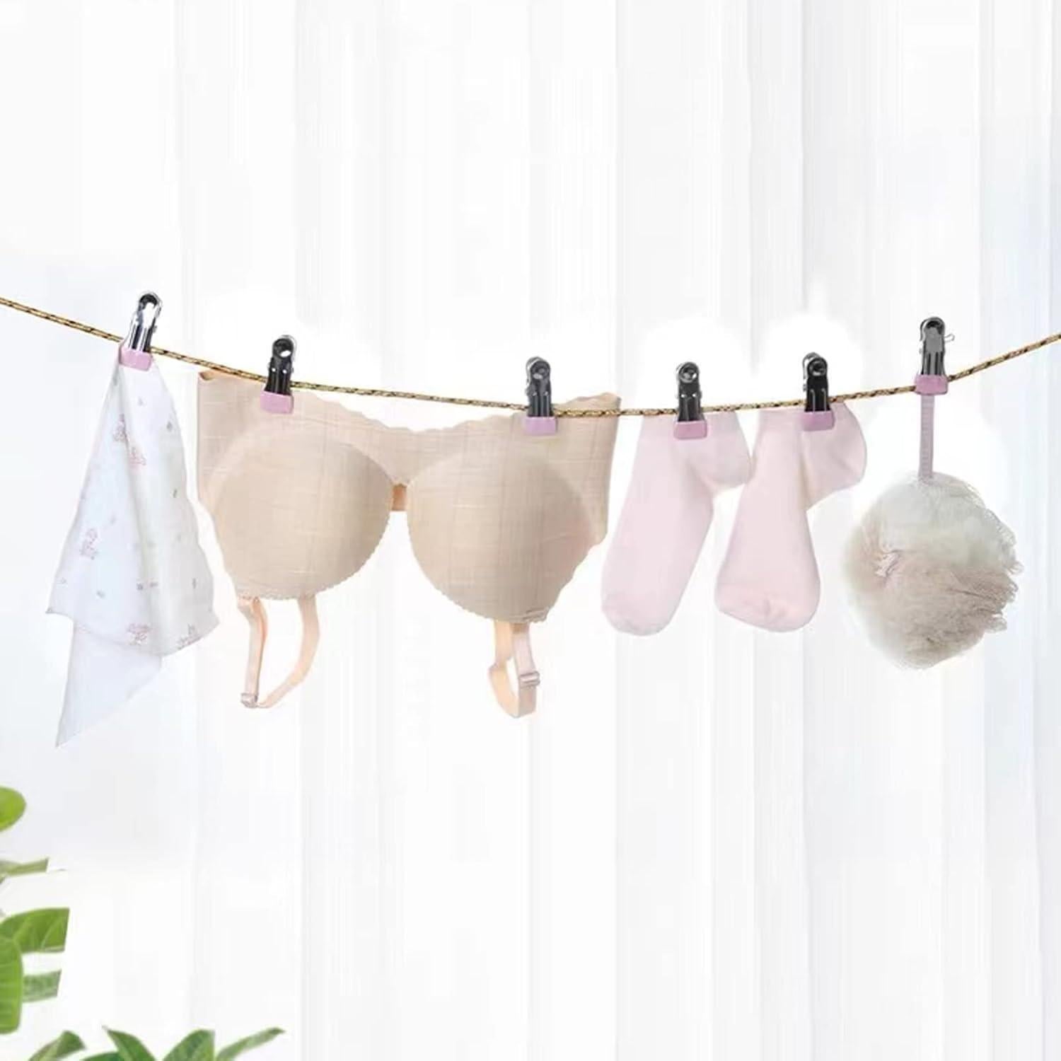 Pinzas de Ropa Sylroal Acero Inoxidable 32 Piezas Multicolor