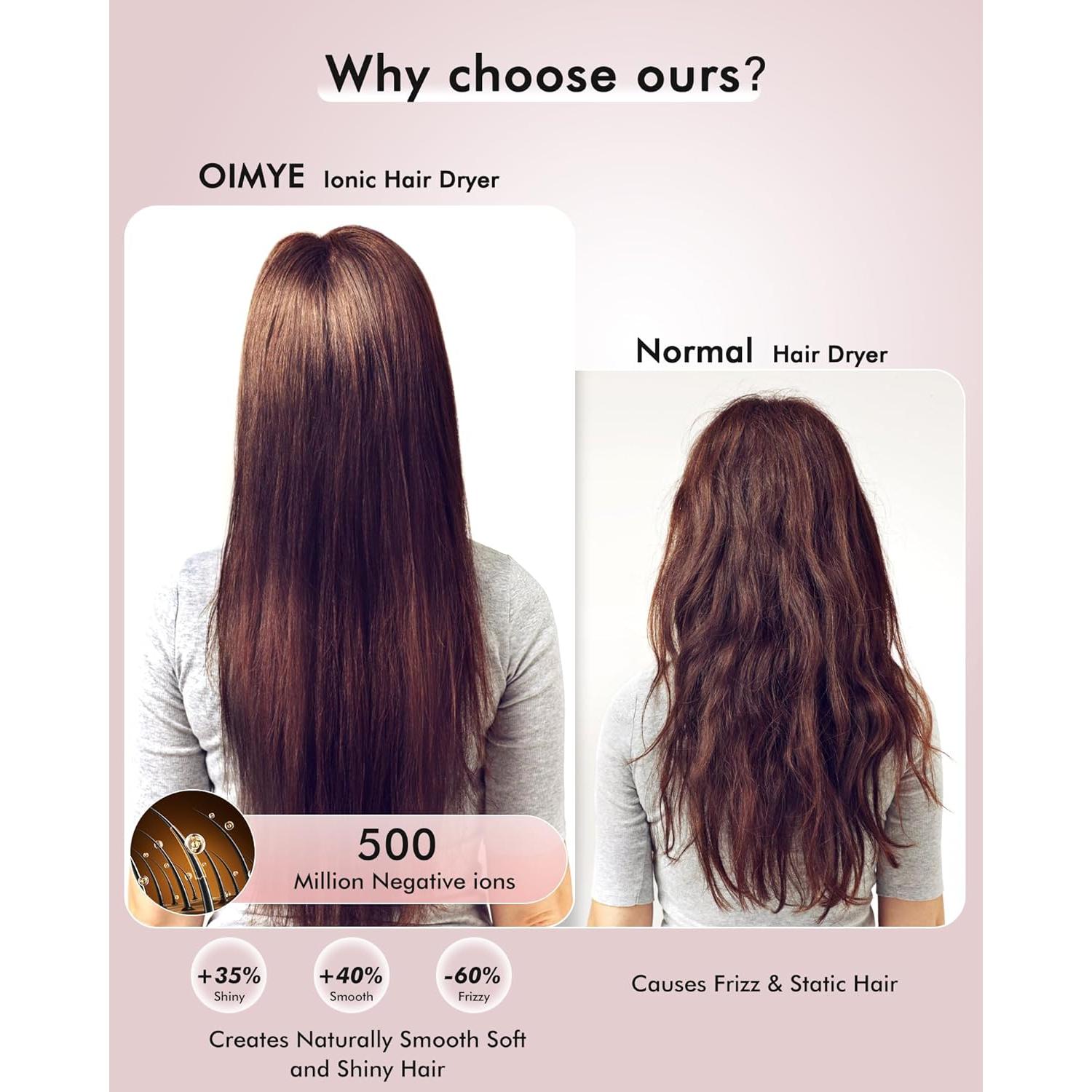 Secador de Pelo OIMYE Profesional 160000 RPM Iónico 500M Iones