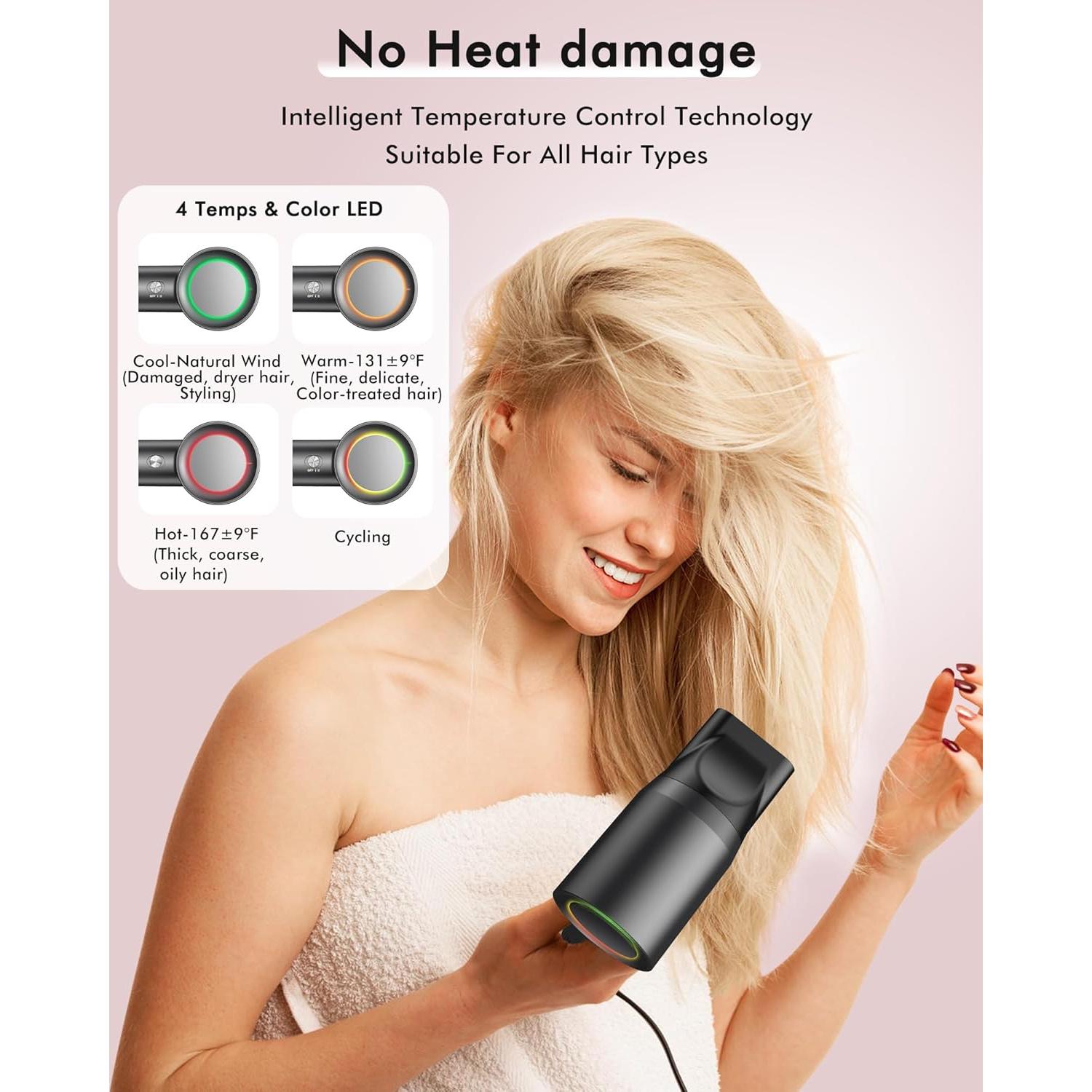 Secador de Pelo OIMYE Profesional 160000 RPM Iónico 500M Iones