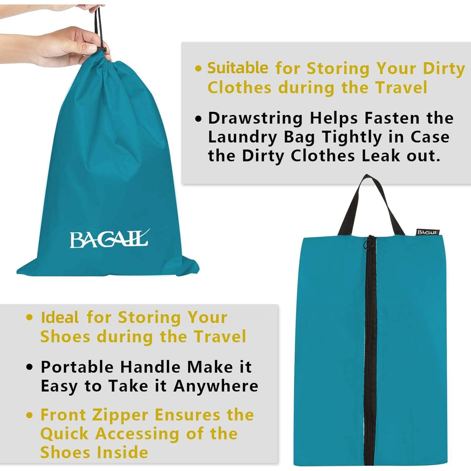 Cubos de Empaque Organizador BAGAIL 8 Set Verde Azulado