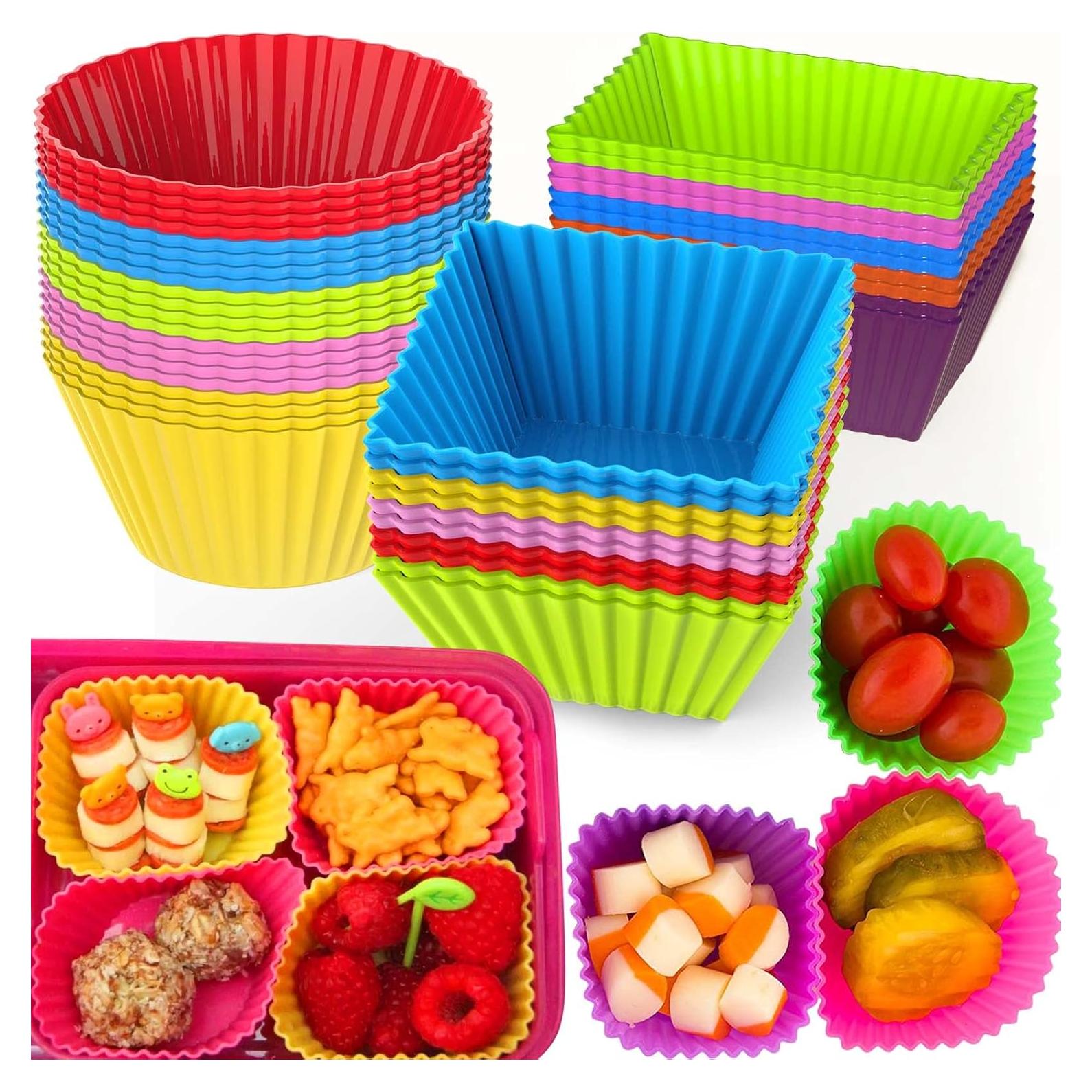 Divisores de Almuerzo de Silicona XANGNIER 40 Pcs Multicolor