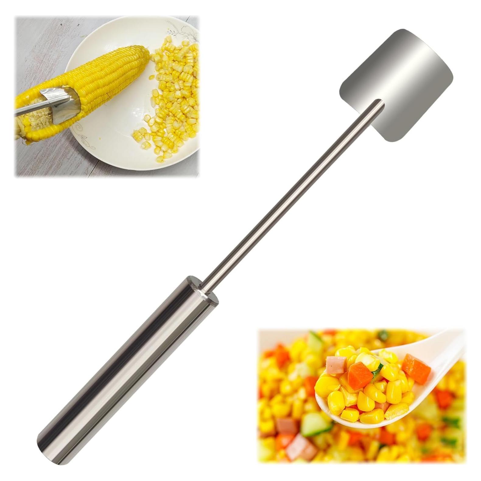 Pelador de Maíz Enttgo 2024, Acero Inoxidable, Manual