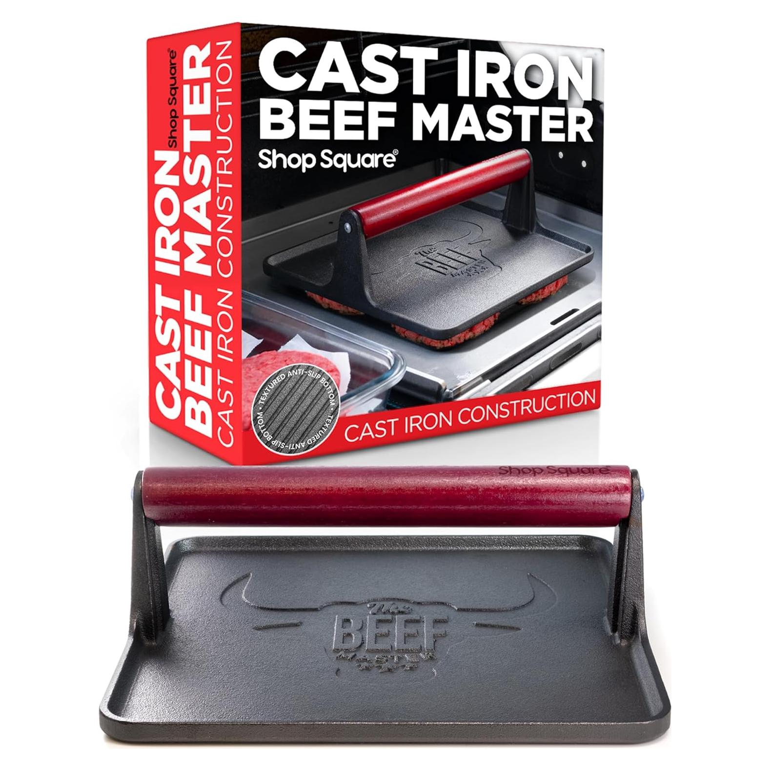 Prensa de Grill XL Beef Master Hierro Fundido 25.4cm