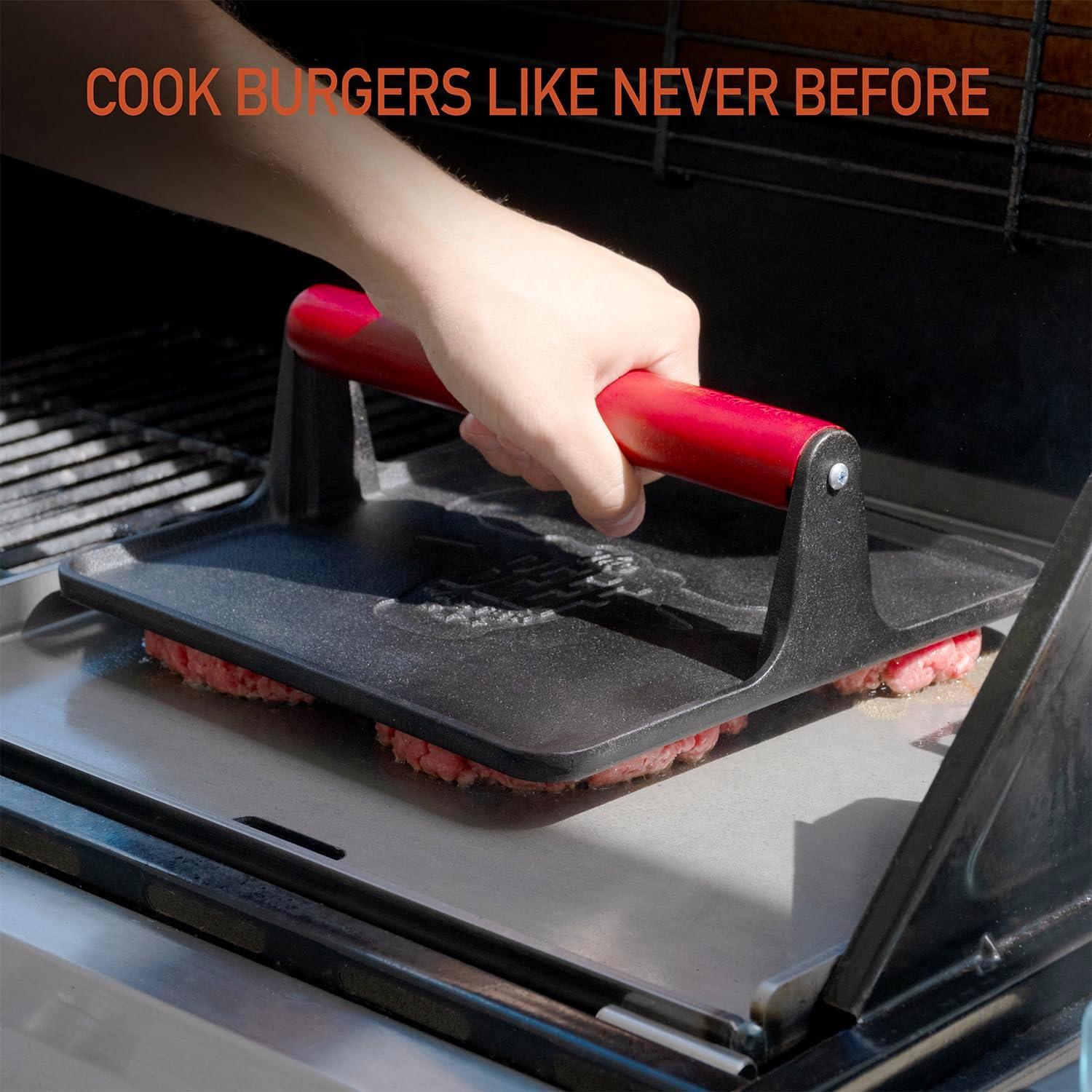 Prensa de Grill XL Beef Master Hierro Fundido 25.4cm