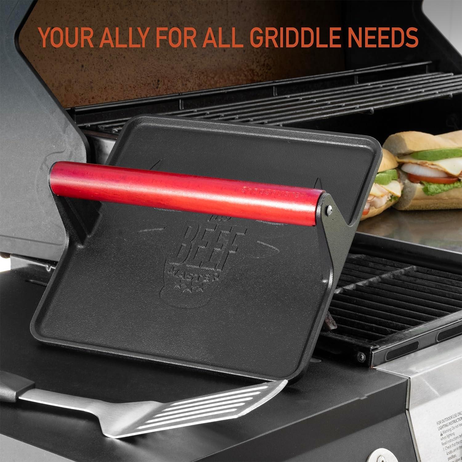 Prensa de Grill XL Beef Master Hierro Fundido 25.4cm