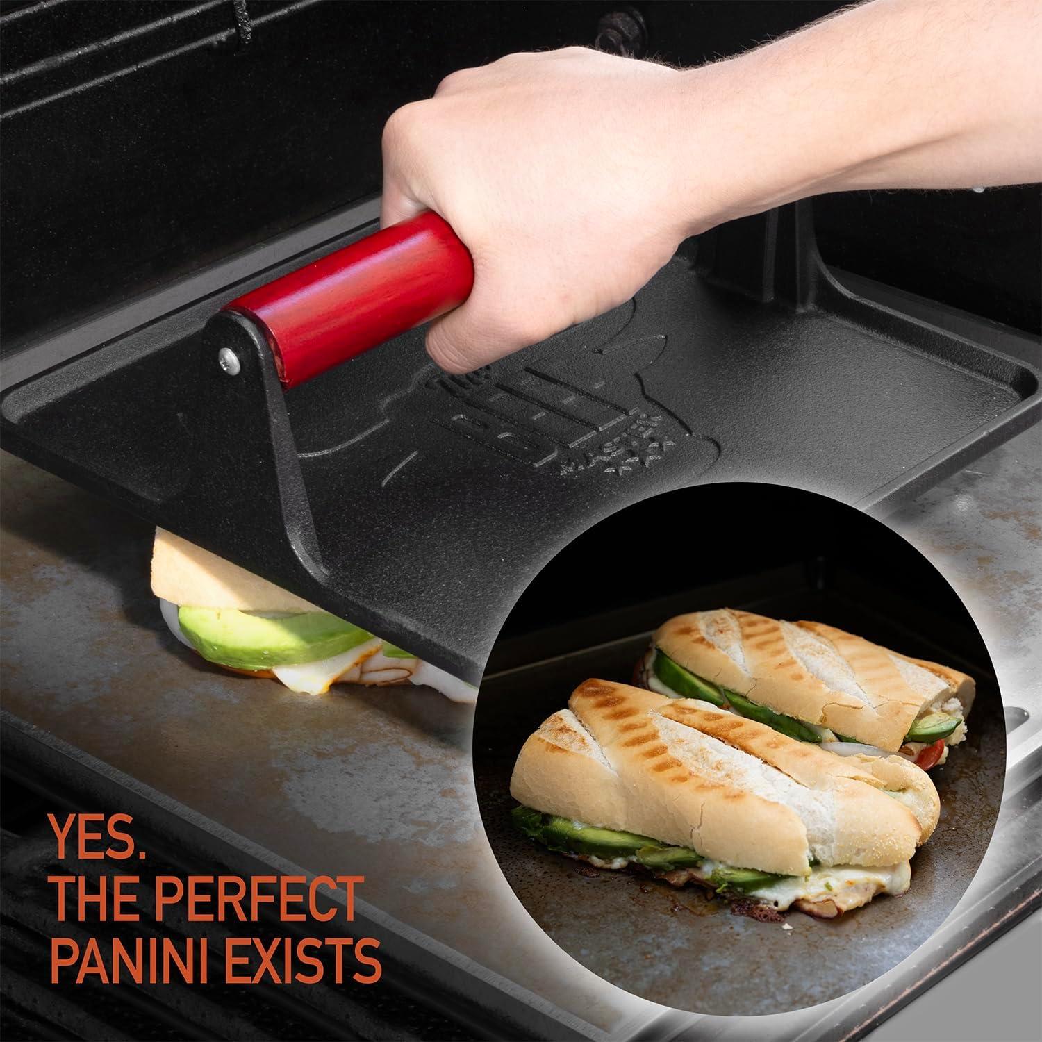 Prensa de Grill XL Beef Master Hierro Fundido 25.4cm