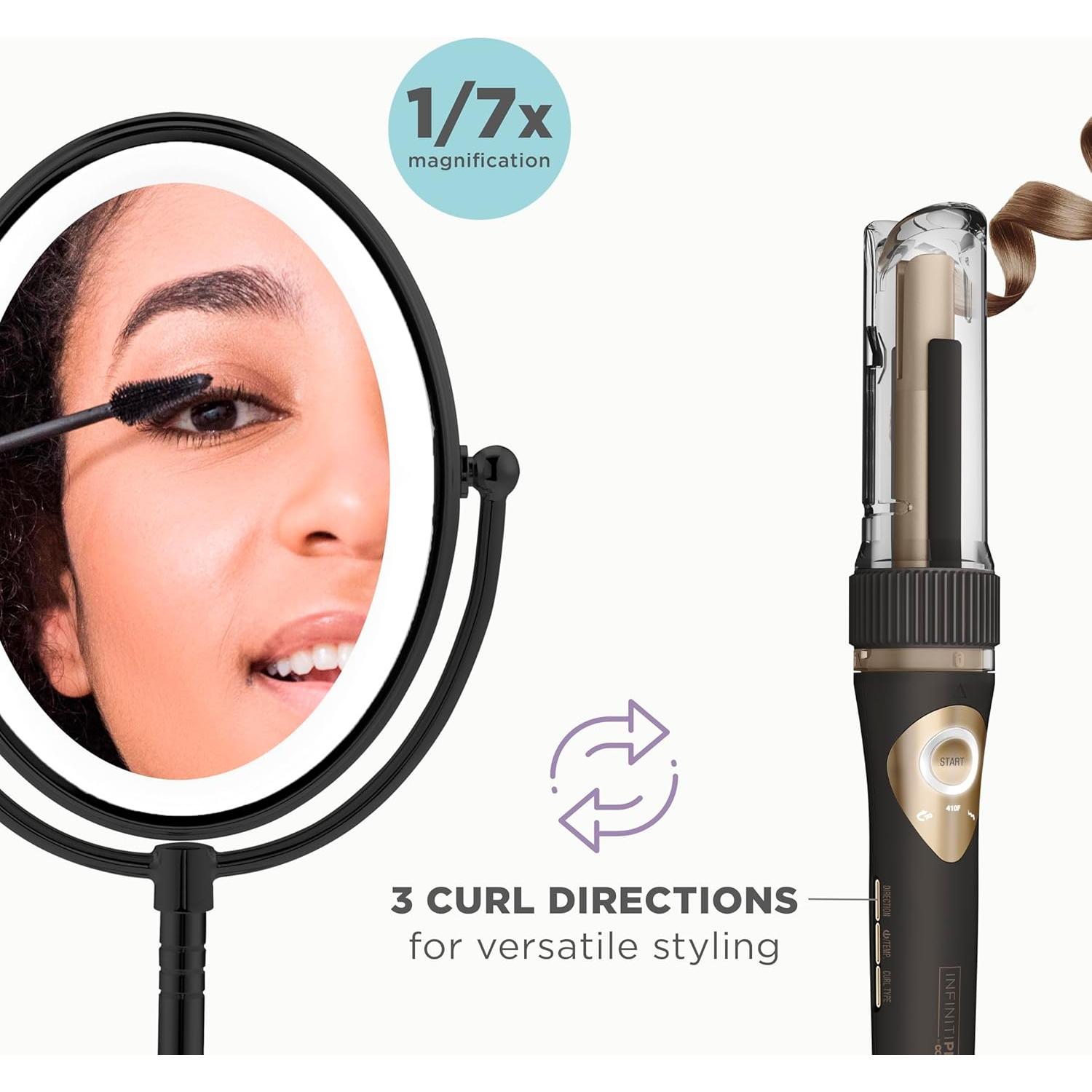 Rizador Automático Curl Secret Conair 3/4" y Espejo Iluminado
