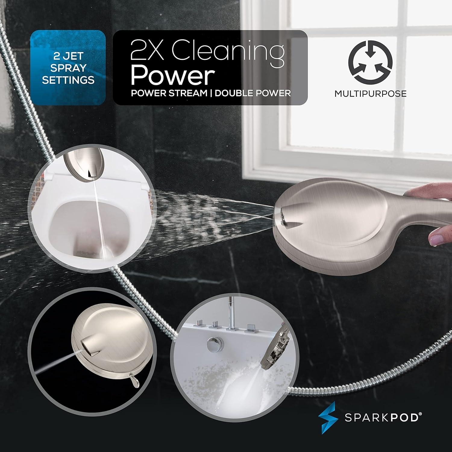 Cabezal de Ducha SparkPod 10 Modos Alta Presión 12.7 cm