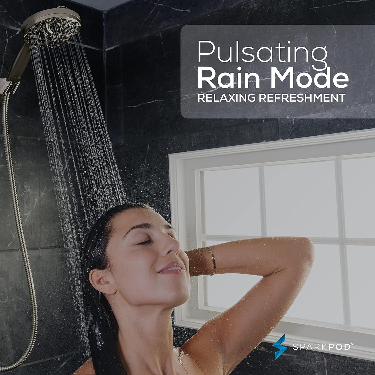 Cabezal de Ducha SparkPod 10 Modos Alta Presión 12.7 cm