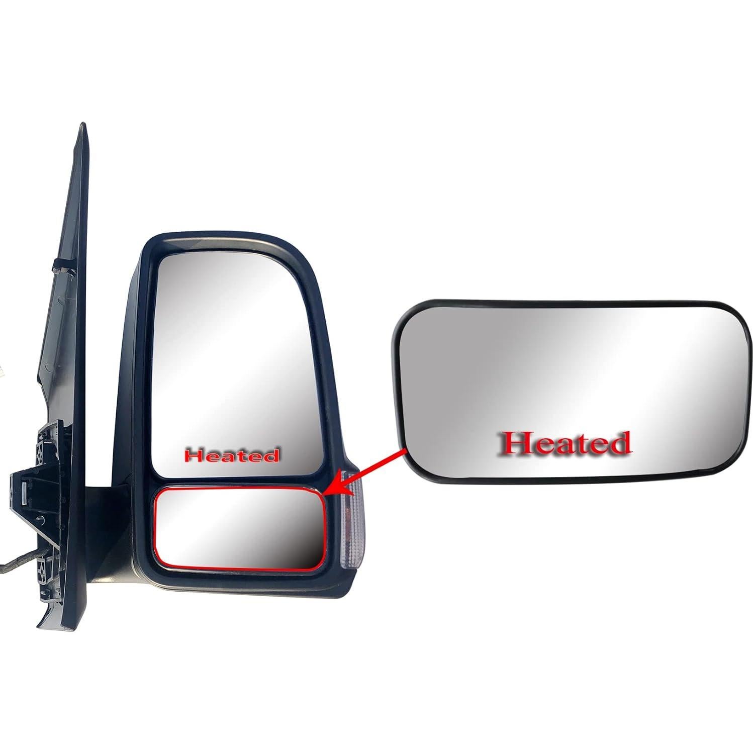 Espejo Convexo Calentado LONGLING para Mercedes Sprinter 2019+