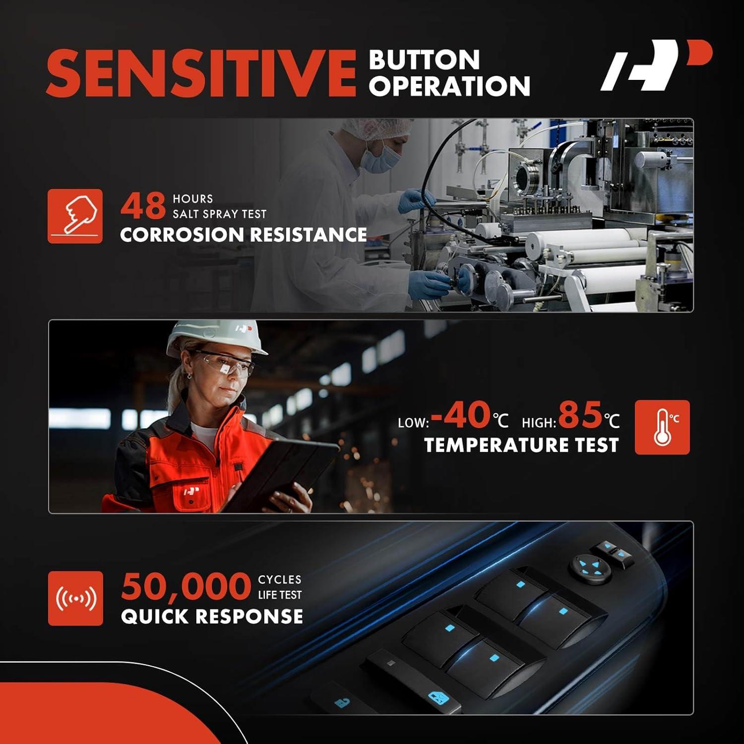 Interruptor Ventana Eléctrica A-Premium para Mercedes-Benz S550