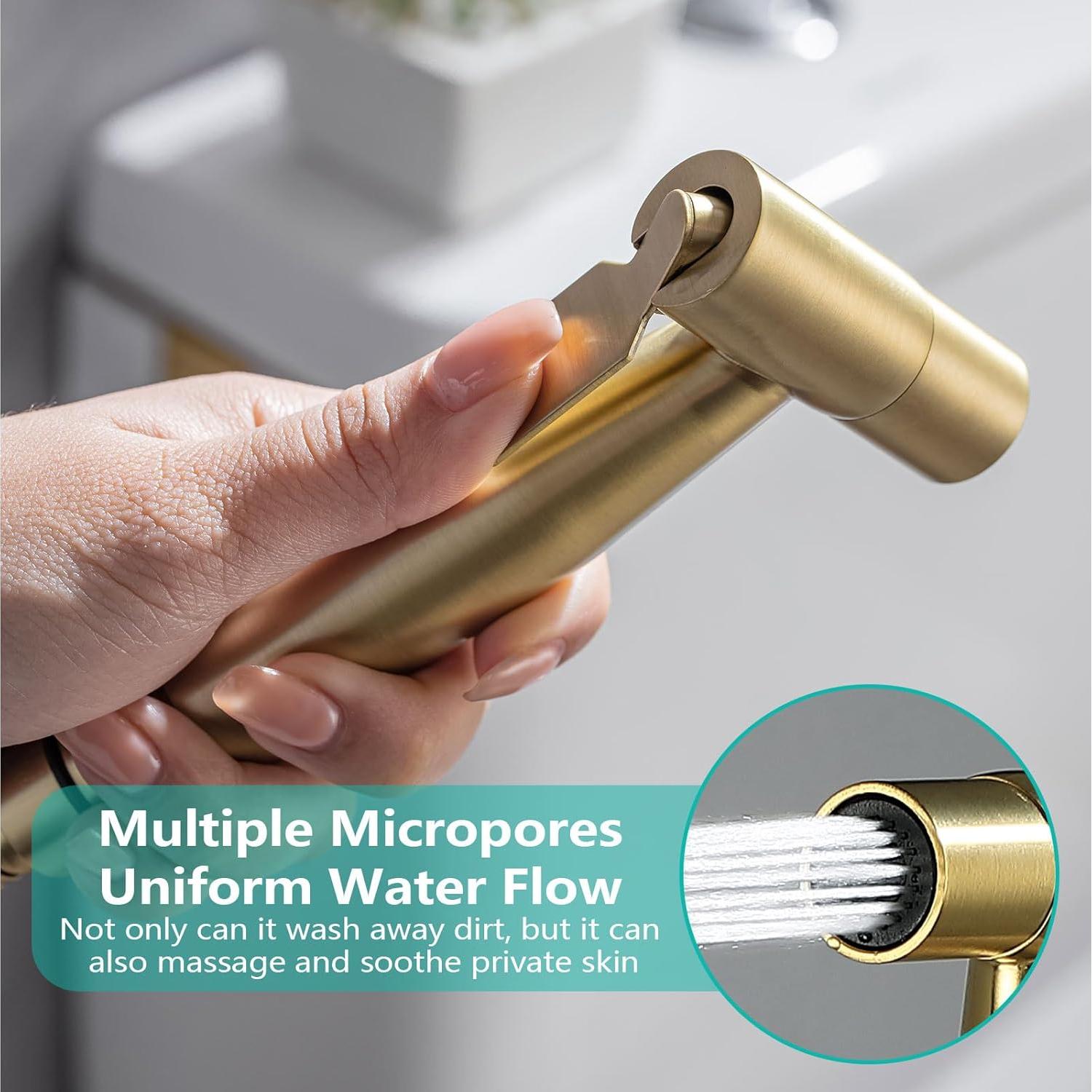 Pulverizador de Bidet de Mano BARROCK Acero Inoxidable Oro