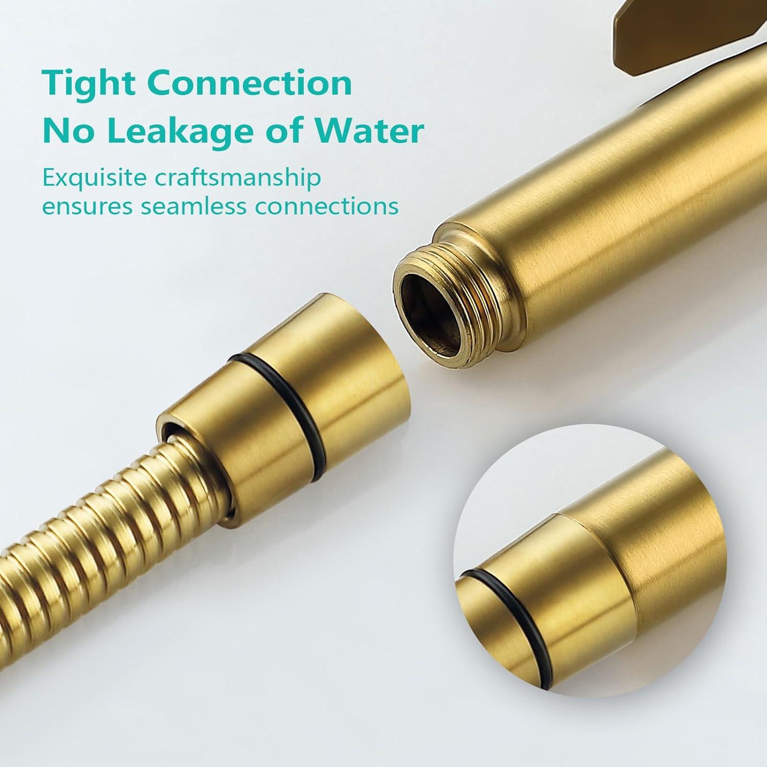 Pulverizador de Bidet de Mano BARROCK Acero Inoxidable Oro