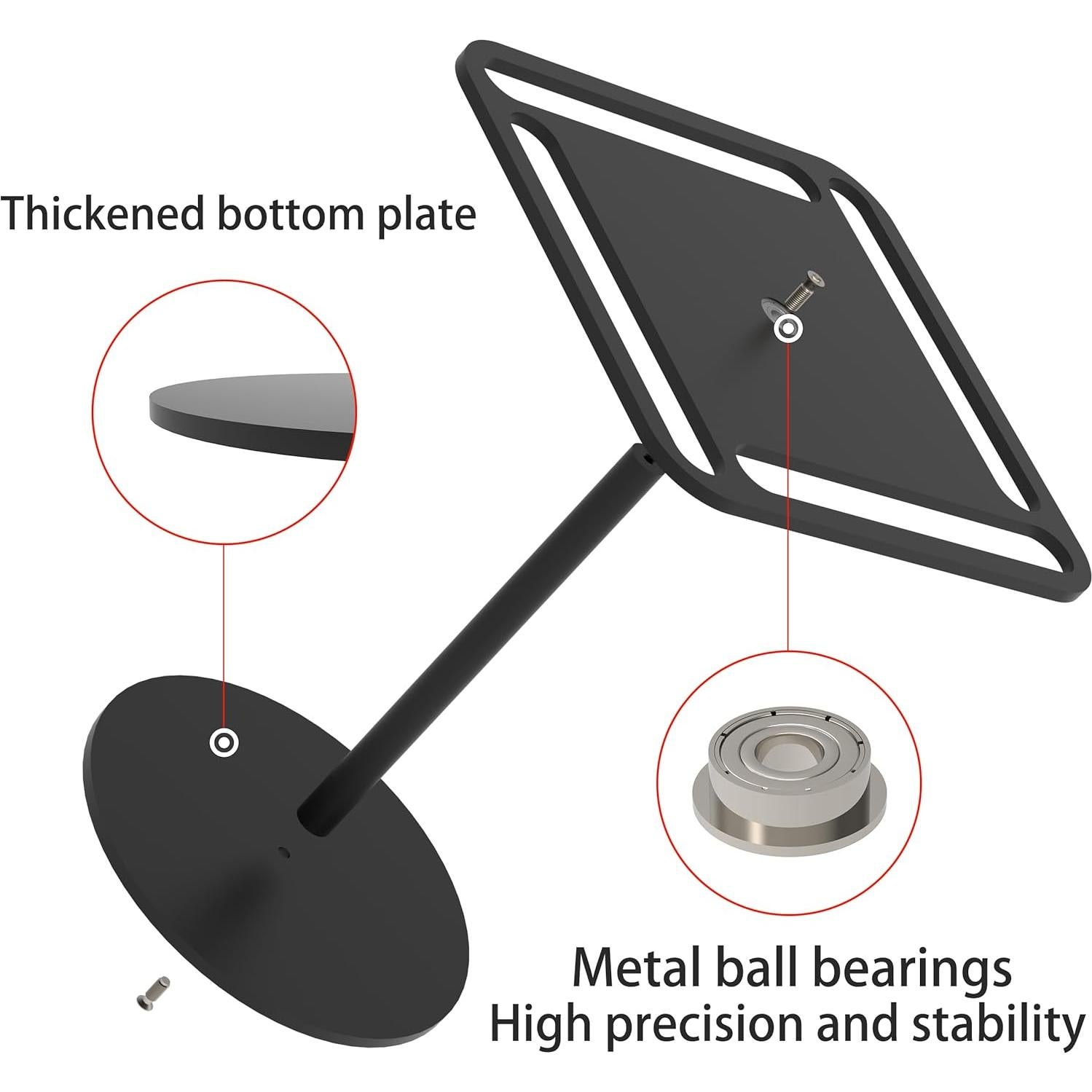 Soporte Giratorio de Acrílico LoengMax para Gafas - Negro