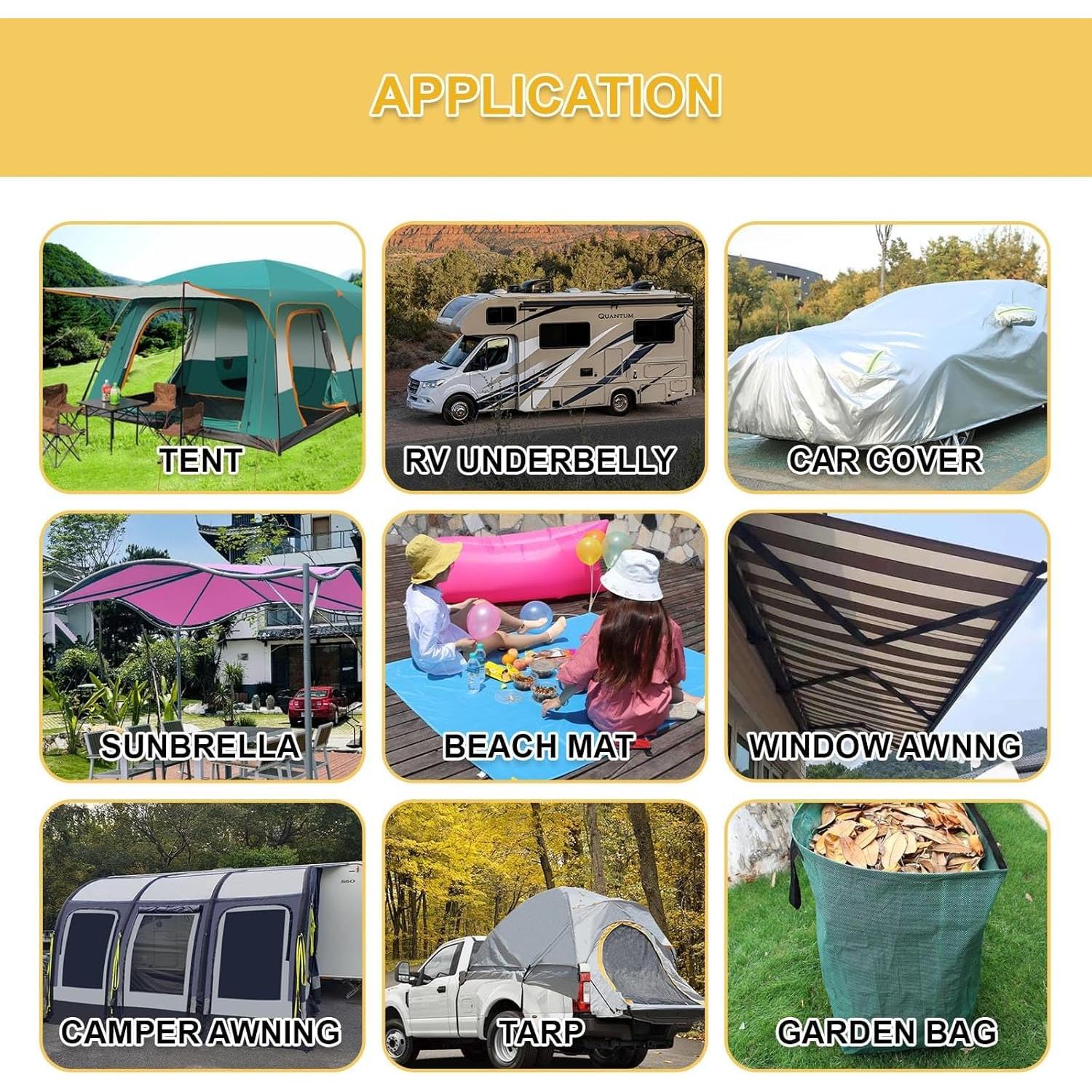 Cinta de Reparación para Toldos SHUNYUAN 5.08cm x 7.5m Negra