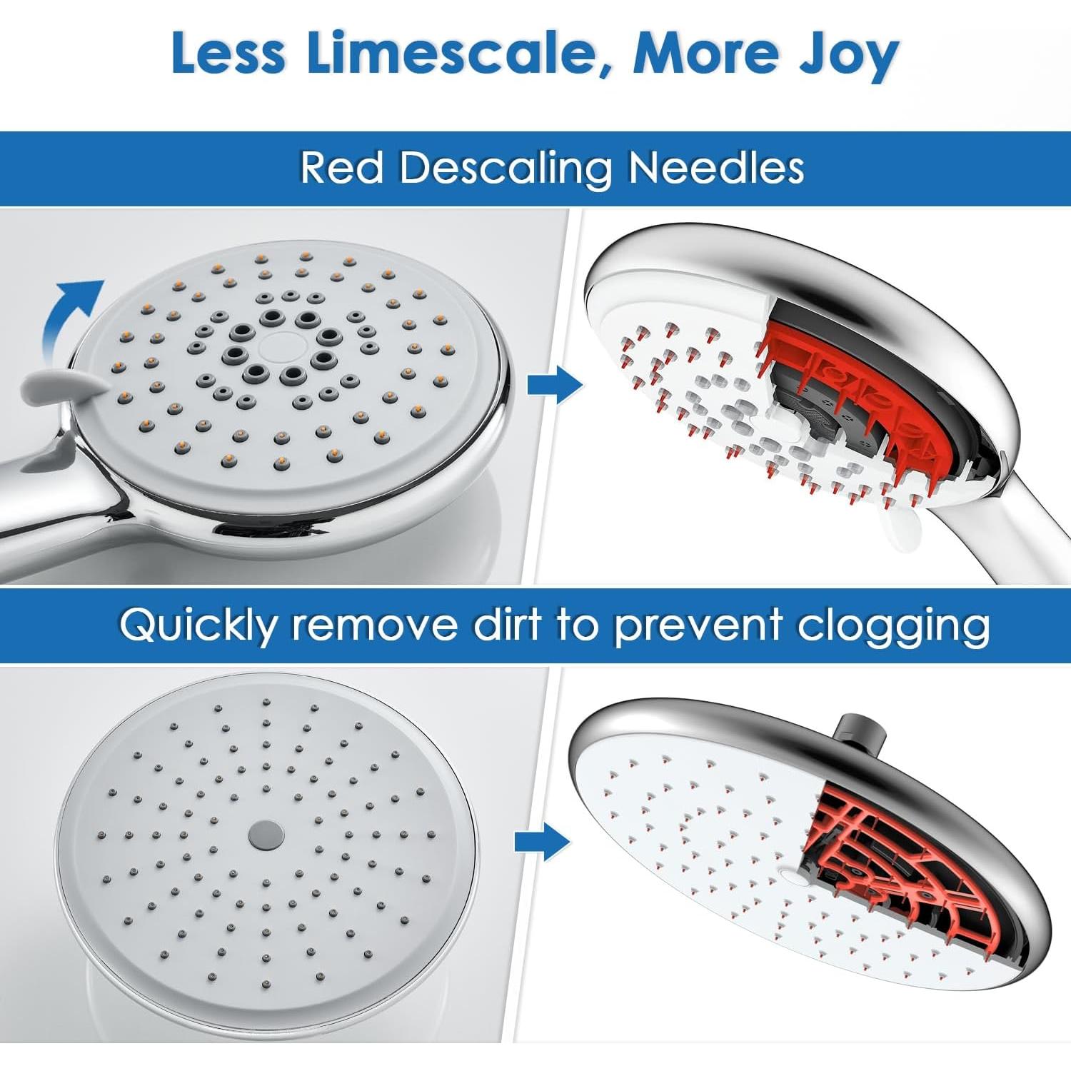 Panel de Ducha ROVOGO Acero Inoxidable 304 4 Funciones