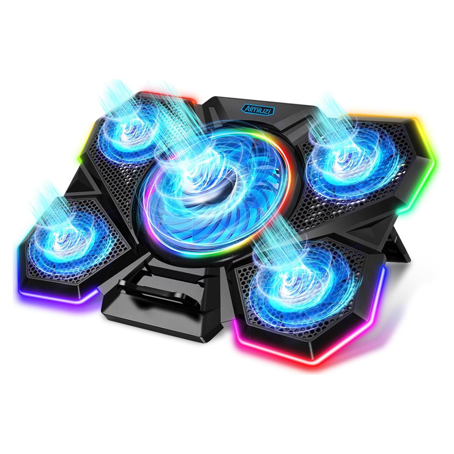 Base de Enfriamiento para Laptop AIMIUZI F13 con 5 Ventiladores