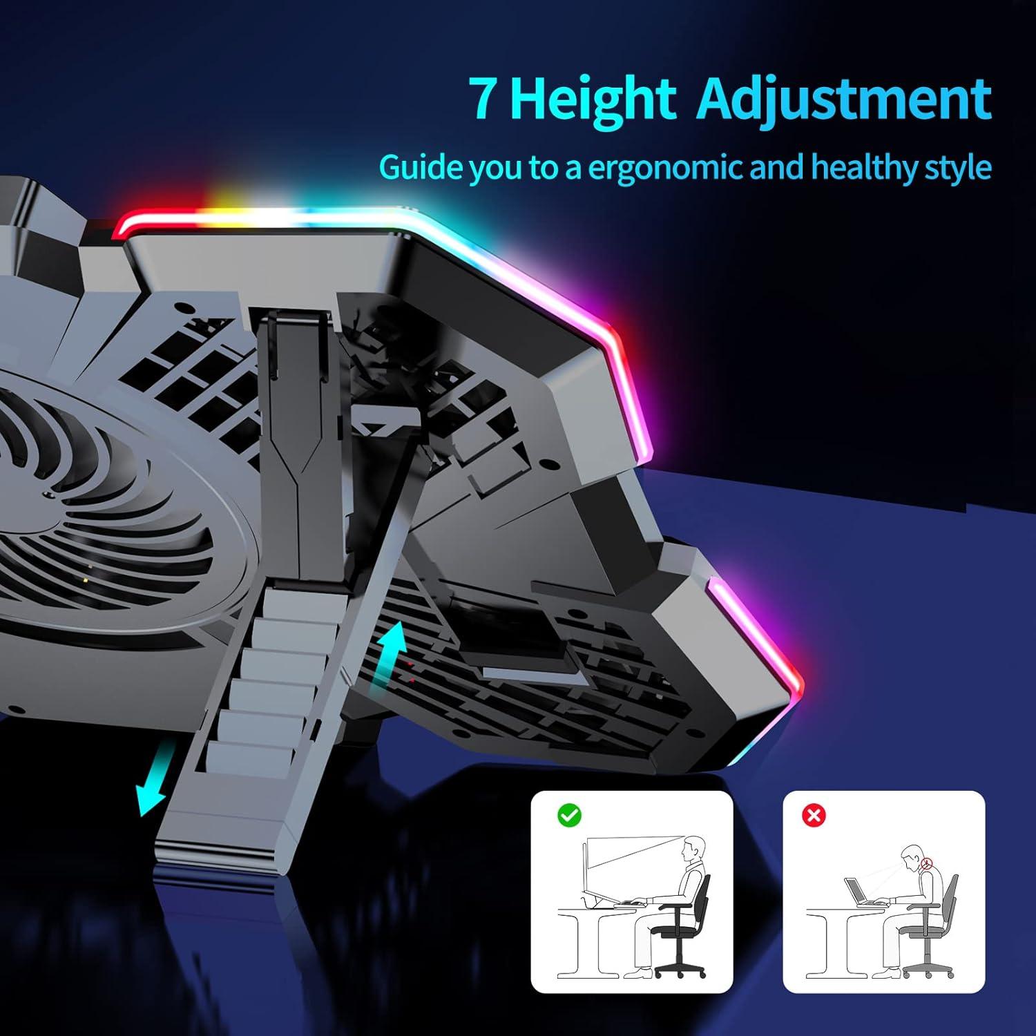 Base de Enfriamiento para Laptop AIMIUZI F13 con 5 Ventiladores
