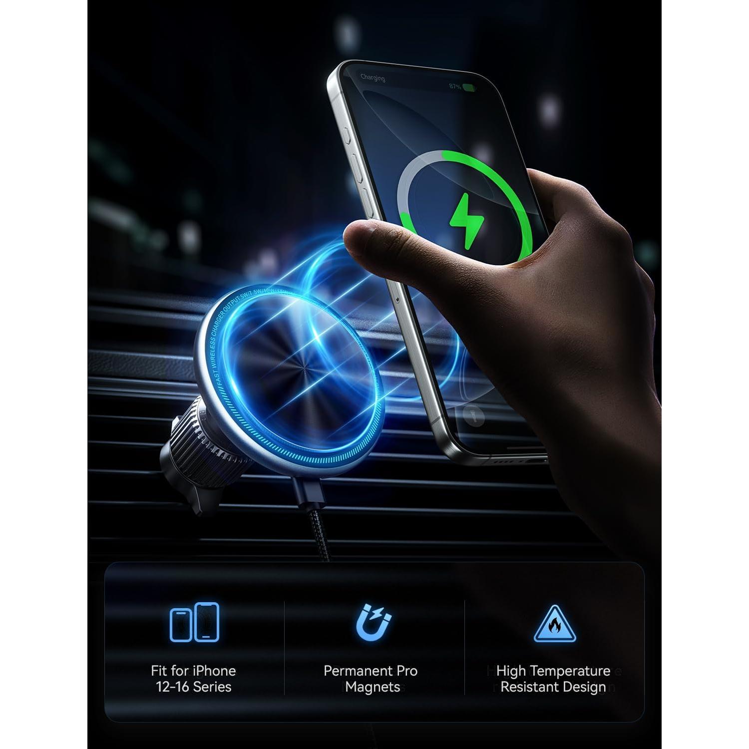 Soporte Cargador Inalámbrico MagSafe UPTOHIGH RC01 15W para iPhone