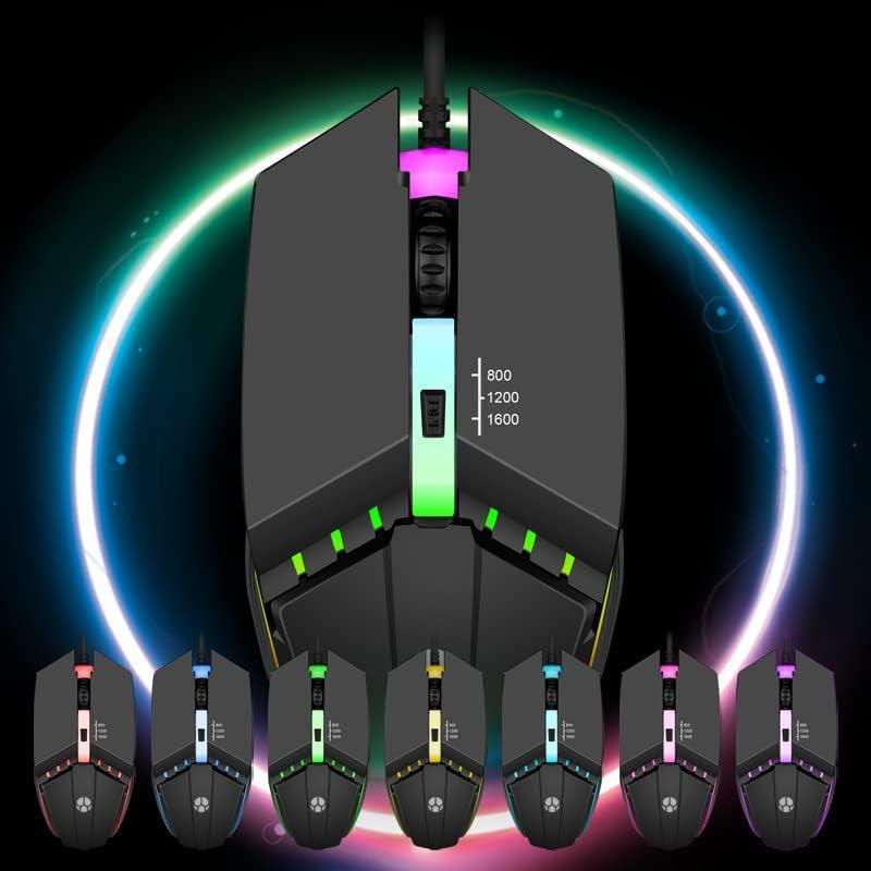 Ratón Gaming con Cable Guiheng RGB 800-1600 DPI Ergonómico