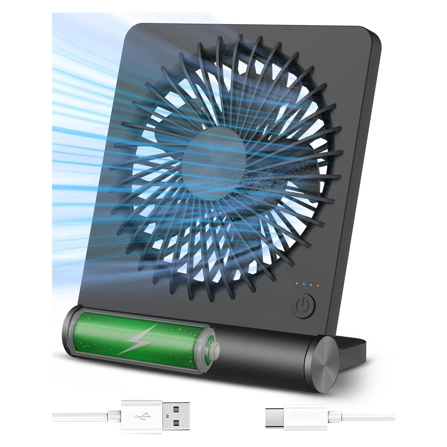 Ventilador de Escritorio Tevelecin F5 USB Recargable 2000mAh