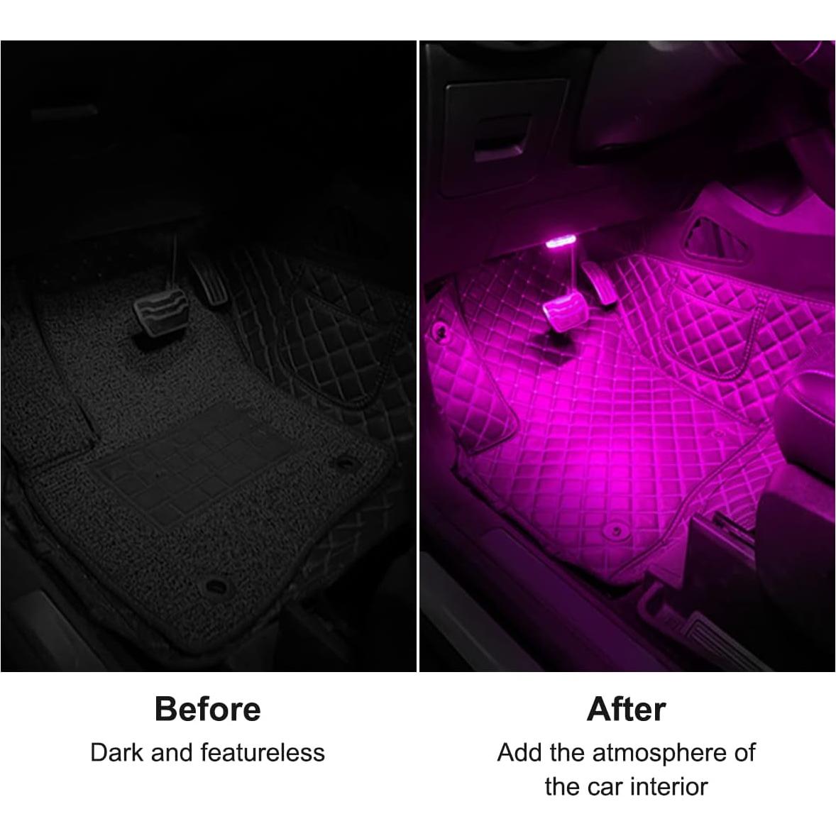 Luces LED Inalámbricas para Automóvil TEKSHINNY FWD-4 7 Colores