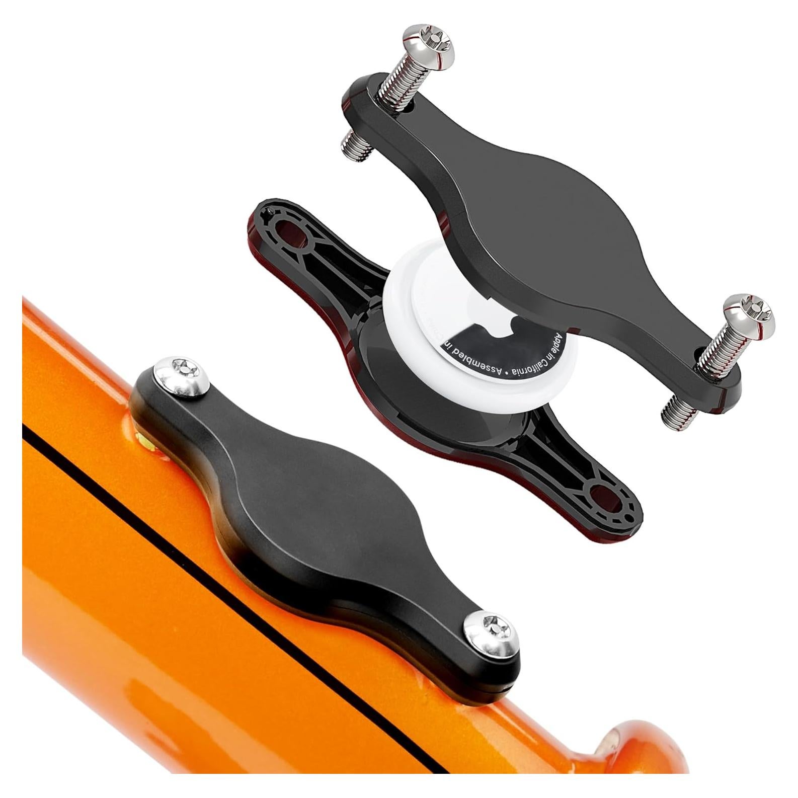 Soporte oculto para AirTag de bicicleta DLENP - 2 paquetes negro