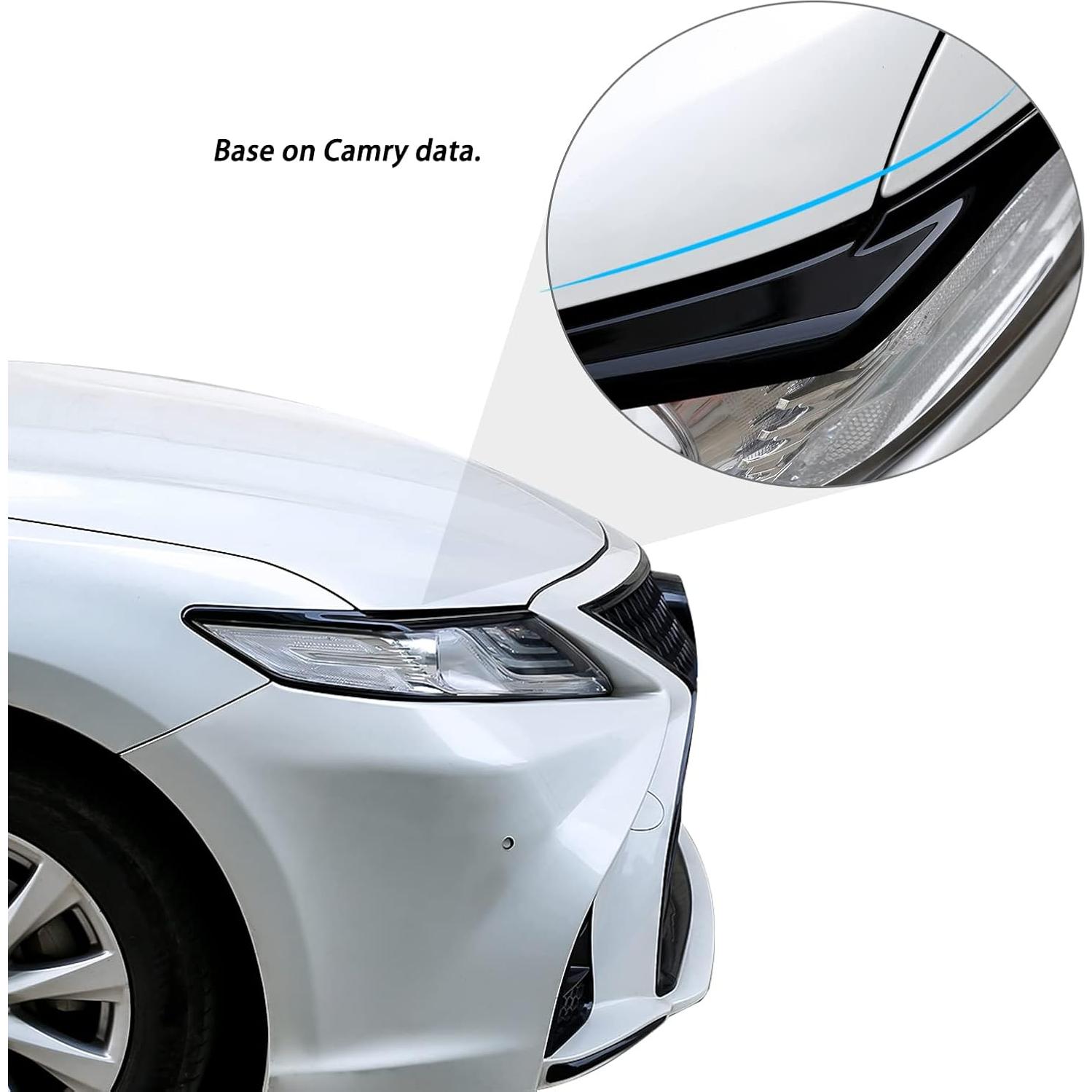 Cubierta de Ceja de Faro CKE para Toyota Camry 2018-2024 - Negro