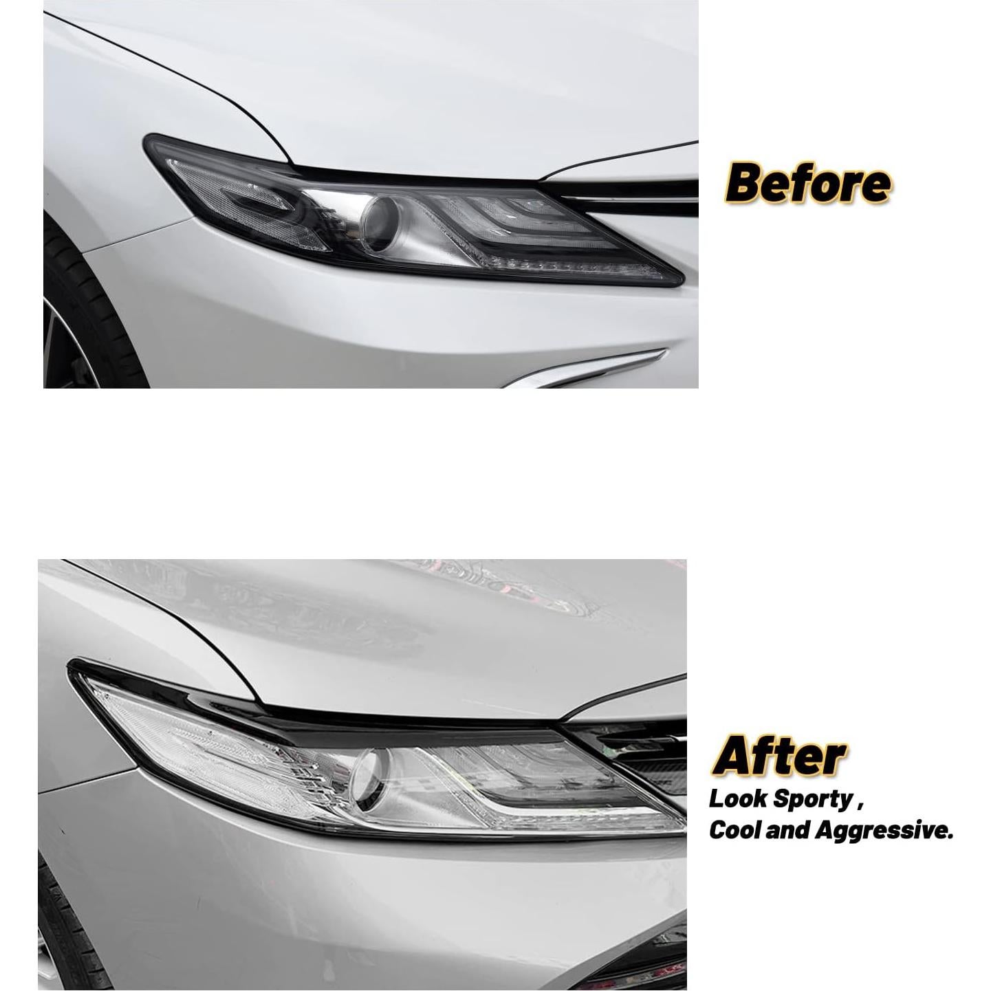 Cubierta de Ceja de Faro CKE para Toyota Camry 2018-2024 - Negro