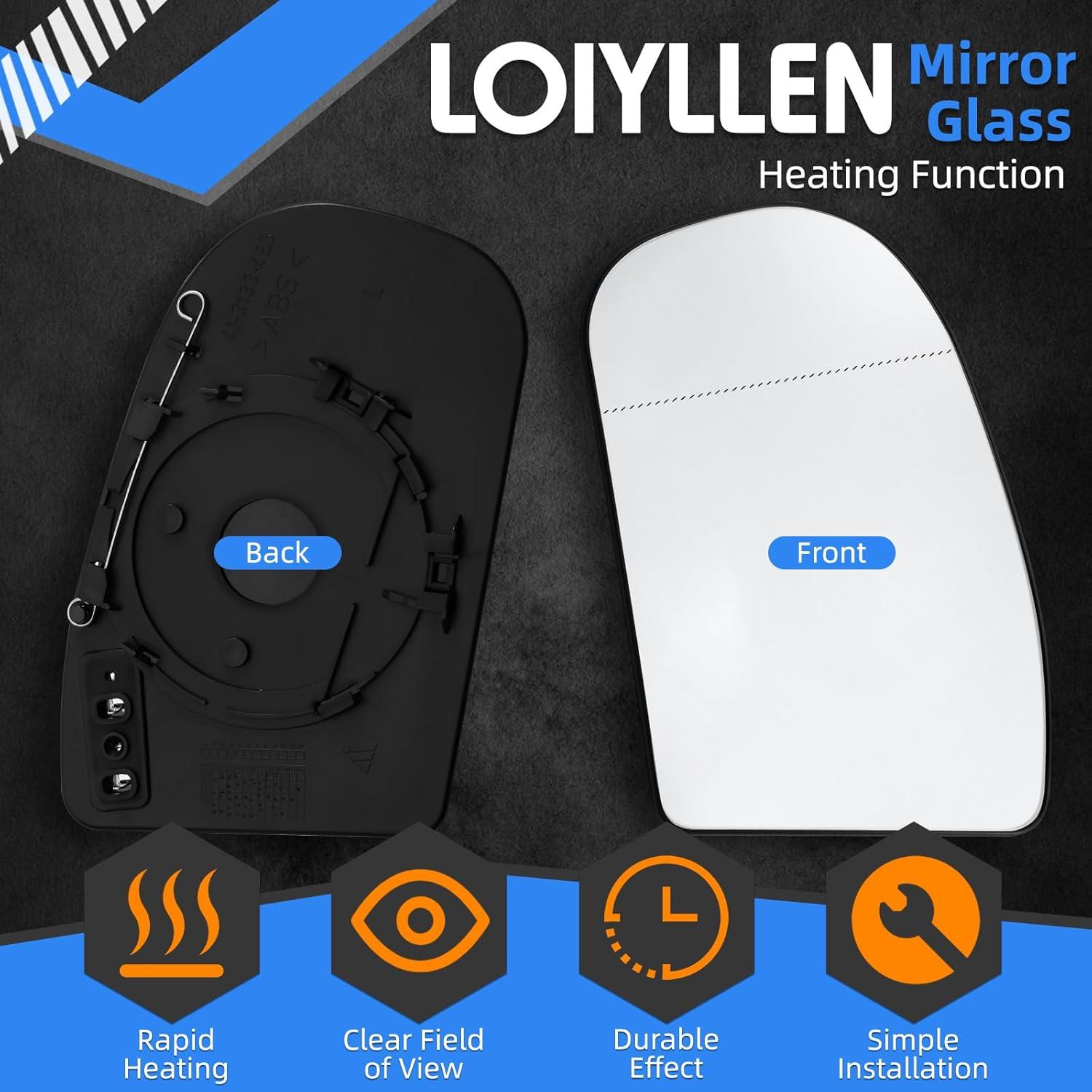 Cristal Espejo Lateral Izquierdo LOIYLLEN con Calefacción