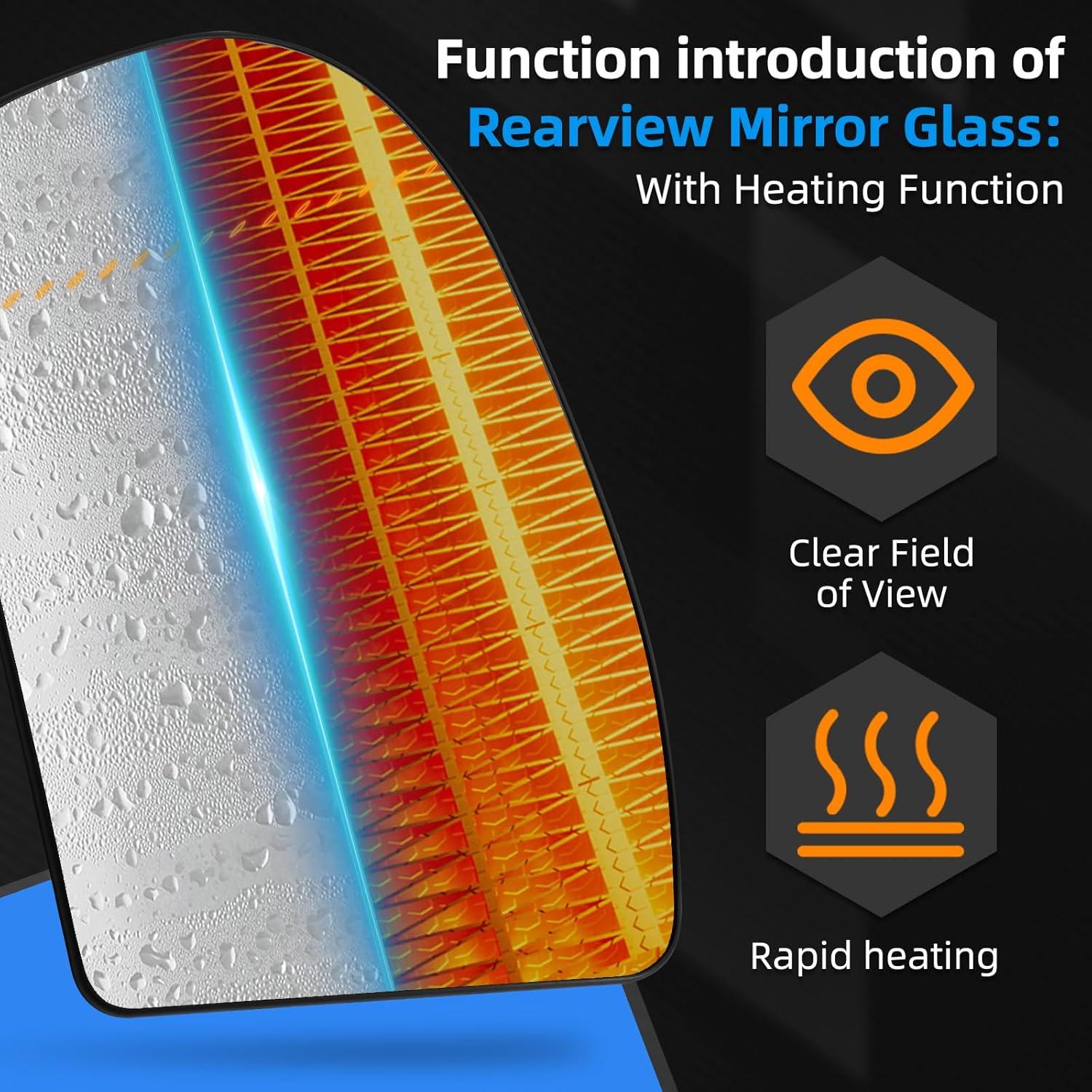 Cristal Espejo Lateral Izquierdo LOIYLLEN con Calefacción
