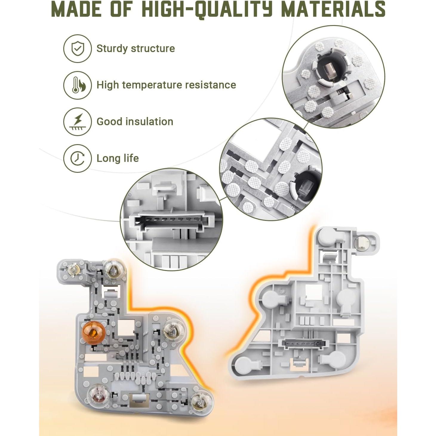 Soporte de Portalámpara Luz Trasera Izquierda Hulyxayfave para Mercedes Benz W204