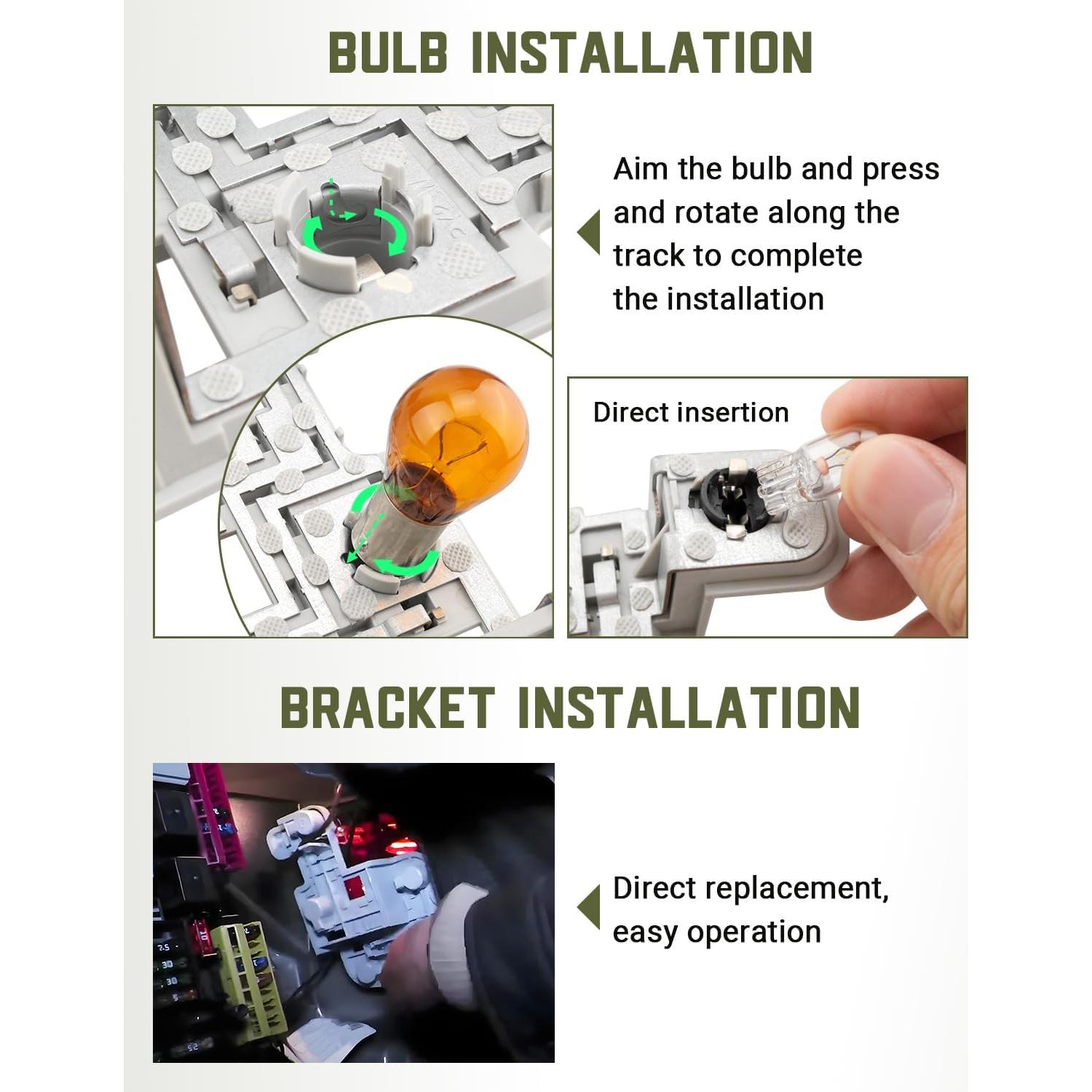 Soporte de Portalámpara Luz Trasera Izquierda Hulyxayfave para Mercedes Benz W204