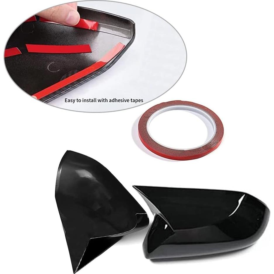 Cubierta de Espejo Retrovisor Toyota Camry 2018-2025 TKREENO Negro Brillante