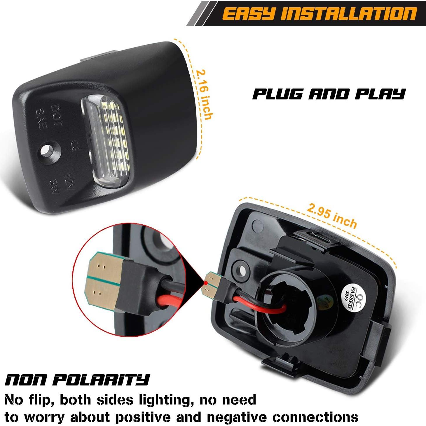 Luz de Placa de Licencia LED RUXIFEY para Tacoma y Tundra