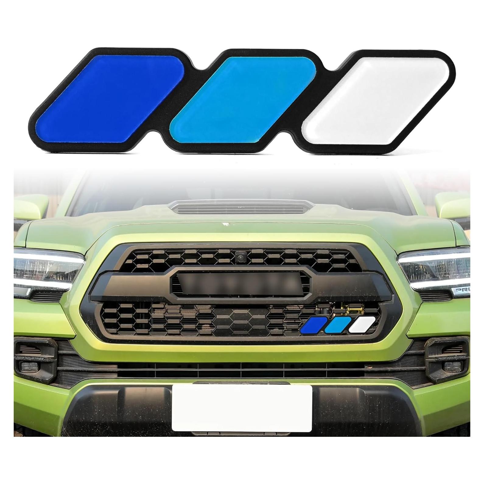 Insignia Decorativa de Rejilla CmeRto Azul 10.1x2.5cm para Toyota