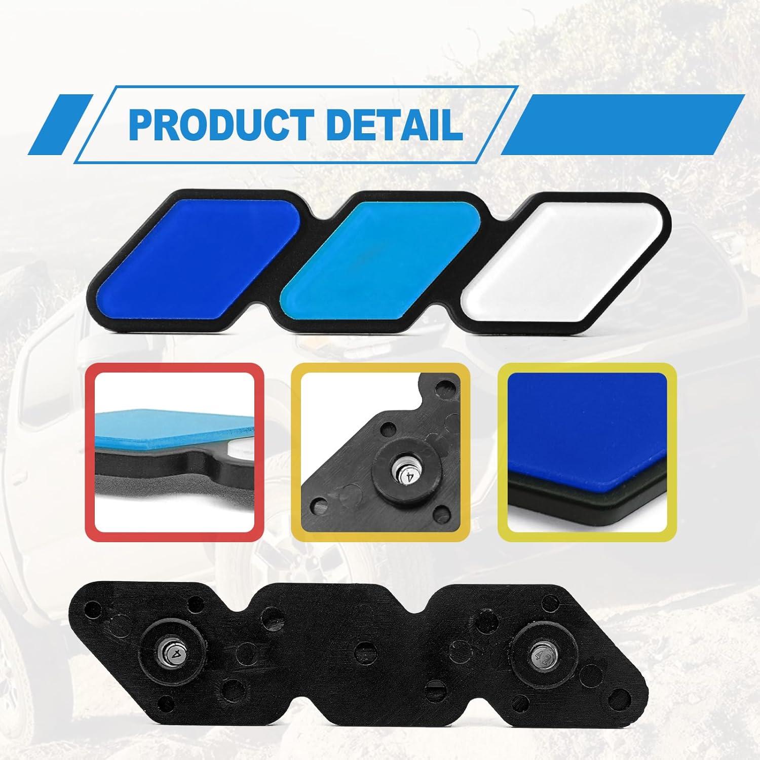 Insignia Decorativa de Rejilla CmeRto Azul 10.1x2.5cm para Toyota