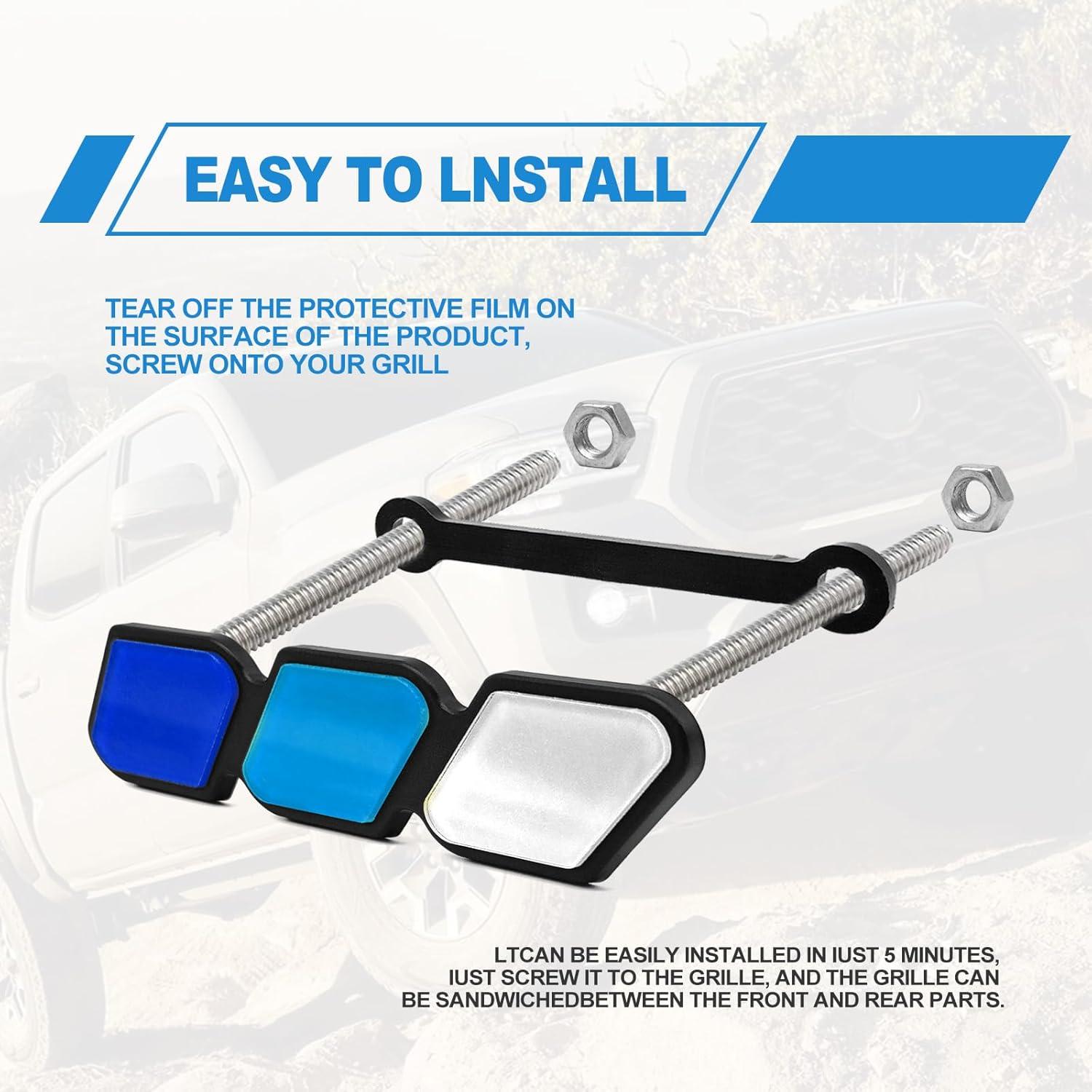 Insignia Decorativa de Rejilla CmeRto Azul 10.1x2.5cm para Toyota