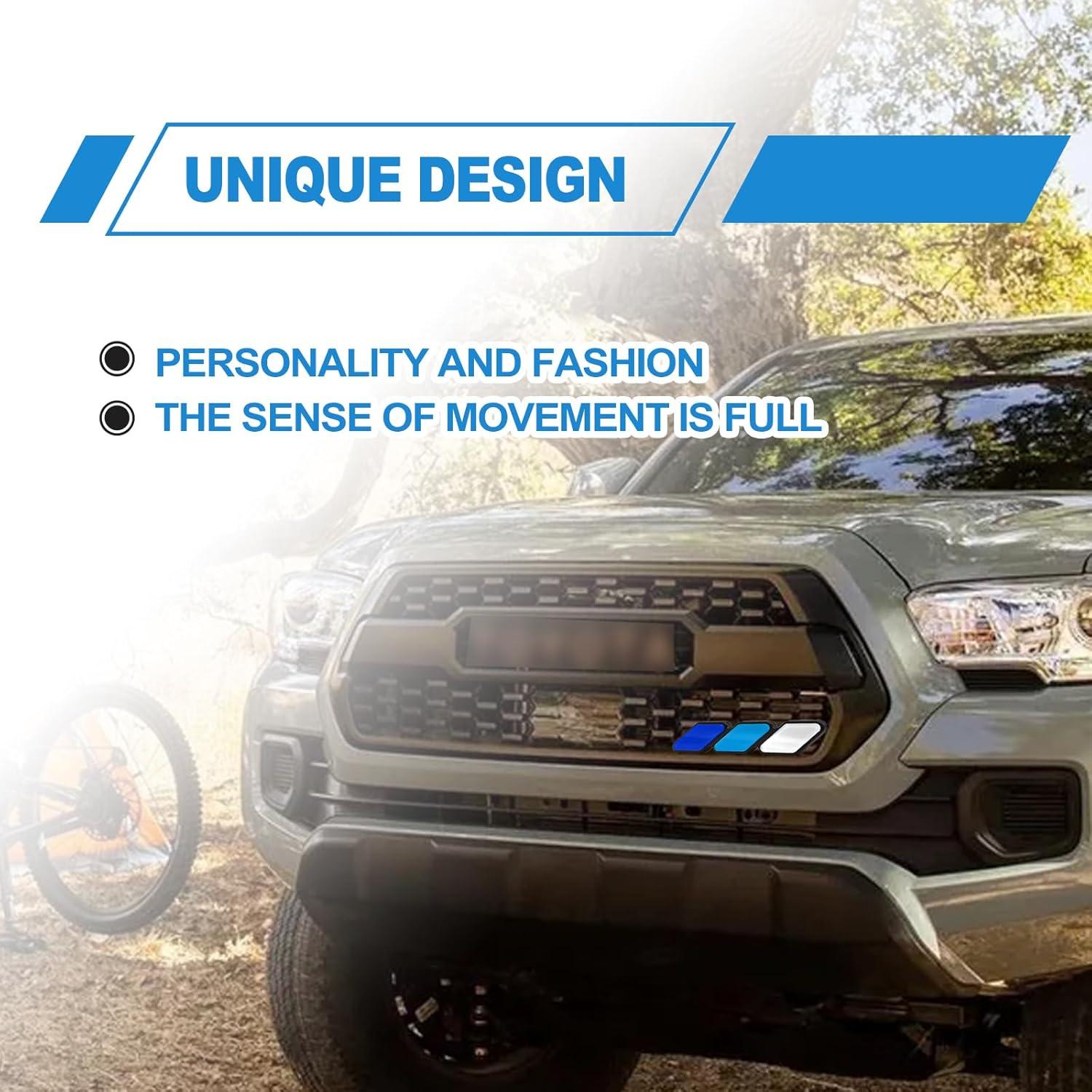 Insignia Decorativa de Rejilla CmeRto Azul 10.1x2.5cm para Toyota