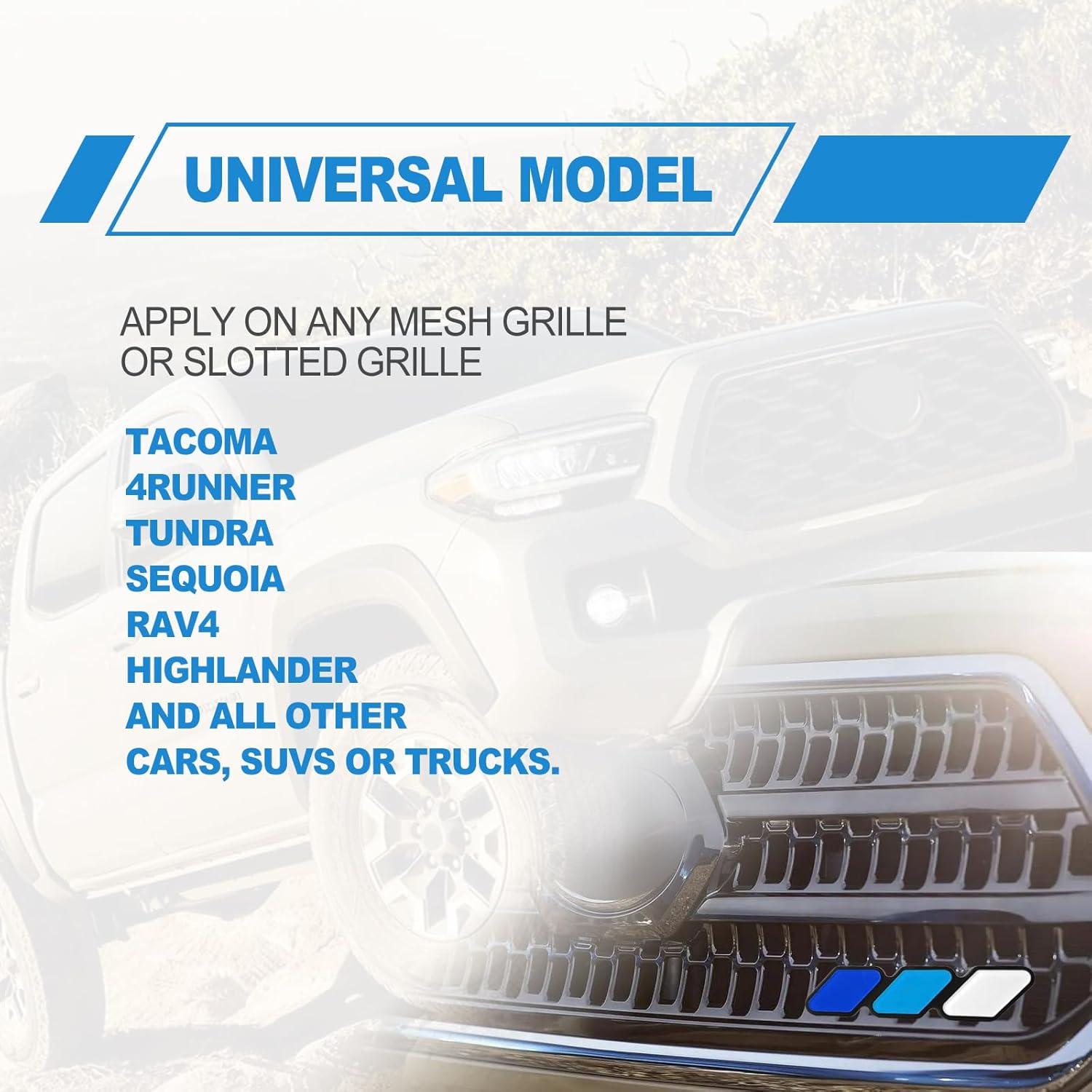 Insignia Decorativa de Rejilla CmeRto Azul 10.1x2.5cm para Toyota