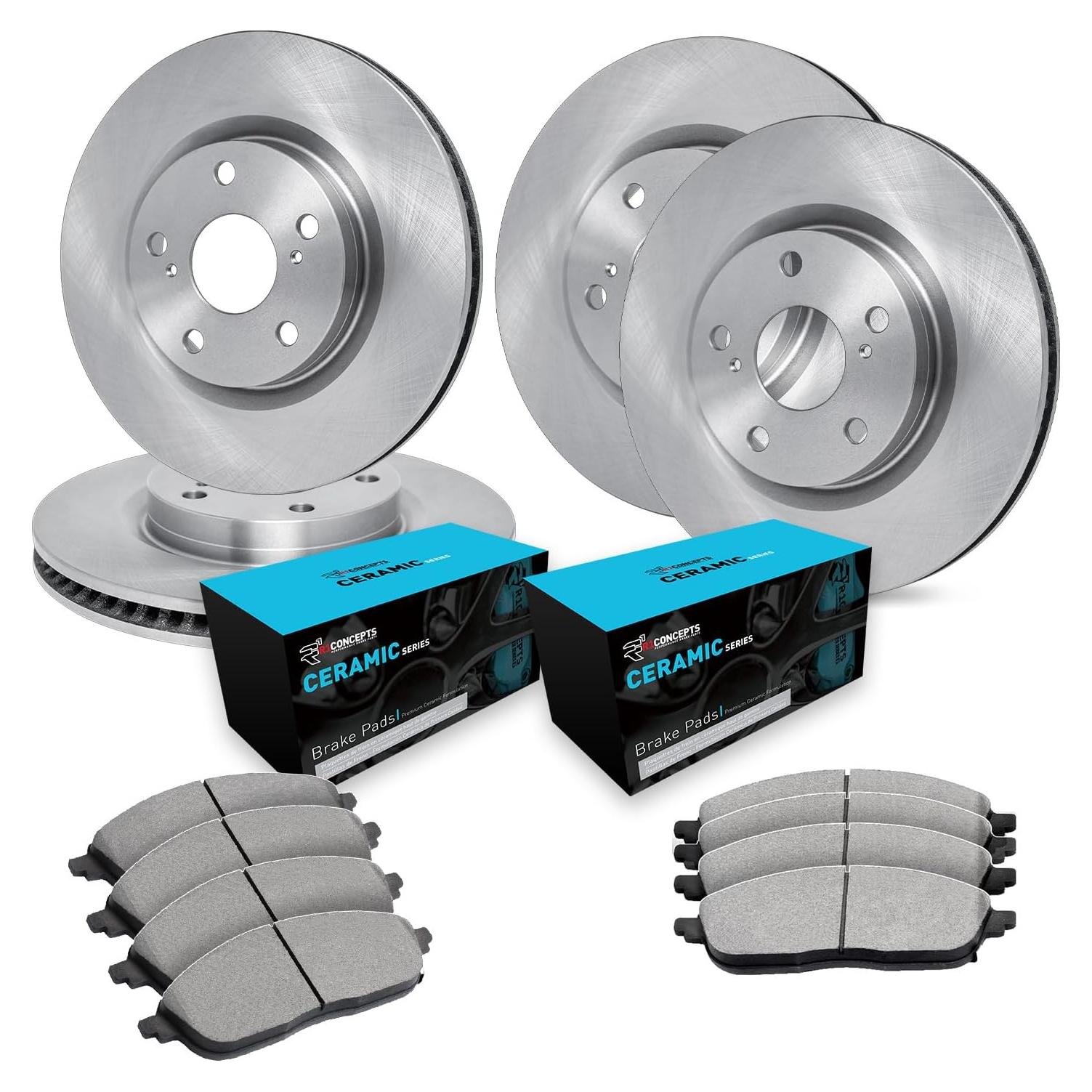 Kit de Frenos Delantero y Trasero R1 Concepts eLine para Fiat 500X y Jeep Renegade