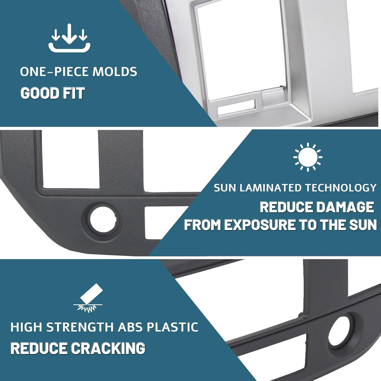 Kit Instalación Radio Doble Din KUAFU para Dodge Ram 2006-2009