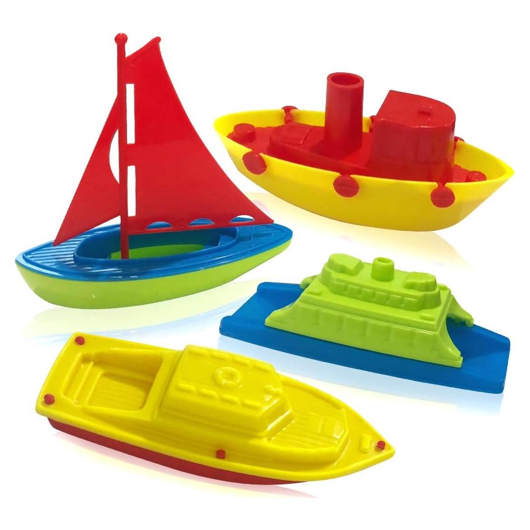 Barcos de Juguete Flotantes ArtCreativity - 4 Piezas 12.7 cm