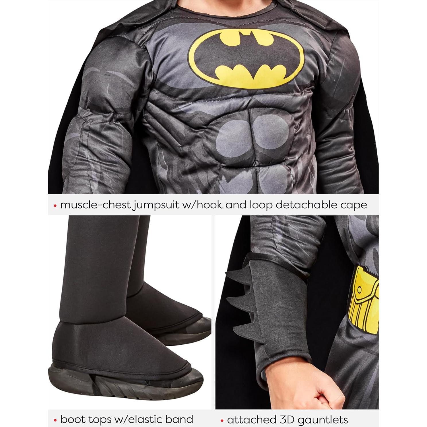 Disfraz Deluxe Batman Niños Rubie's 3D Capa y Máscara