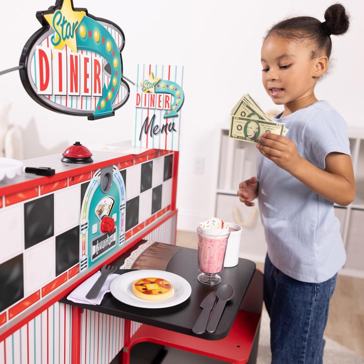 Juego de Restaurante Star Diner Melissa & Doug 41 Piezas