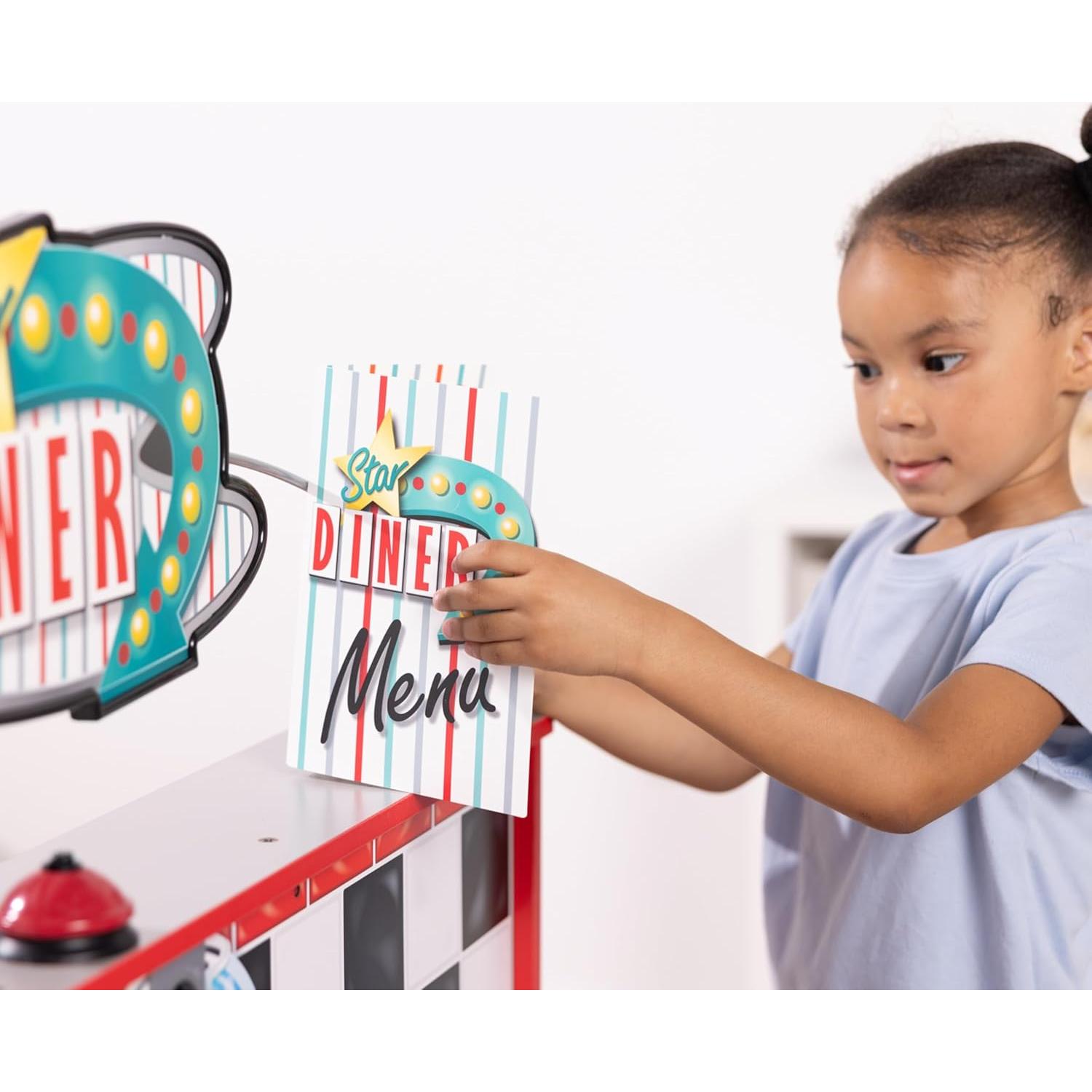 Juego de Restaurante Star Diner Melissa & Doug 41 Piezas