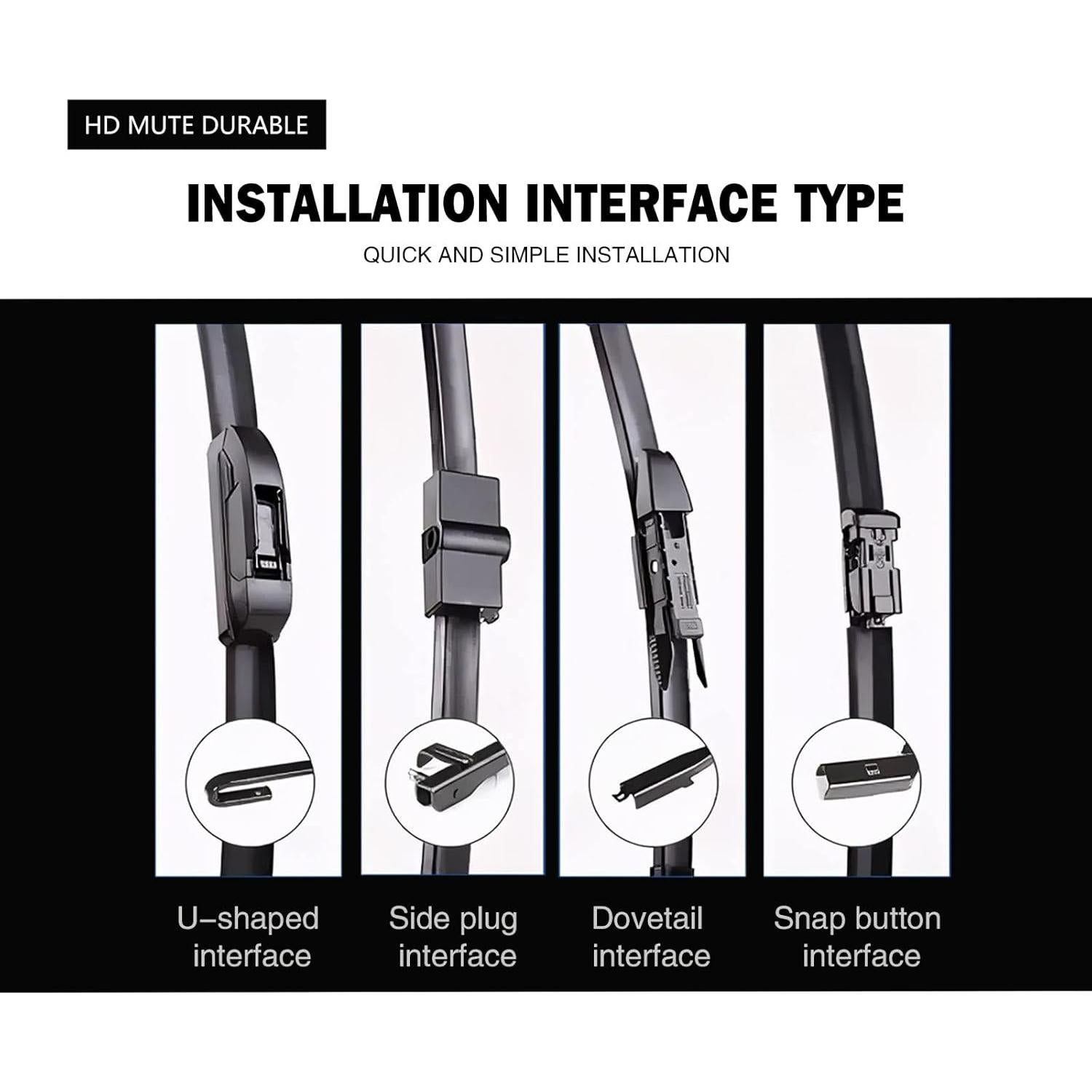 Limpiaparabrisas Silenciosos FAPIUO para Mercedes-Benz GLC