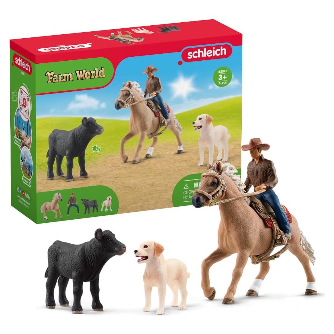 Set de Juego Schleich Aventuras de Monta Occidental 6 Piezas