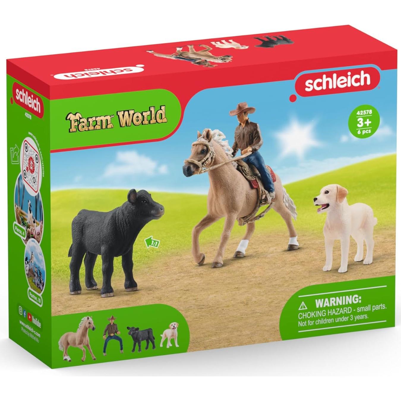 Set de Juego Schleich Aventuras de Monta Occidental 6 Piezas