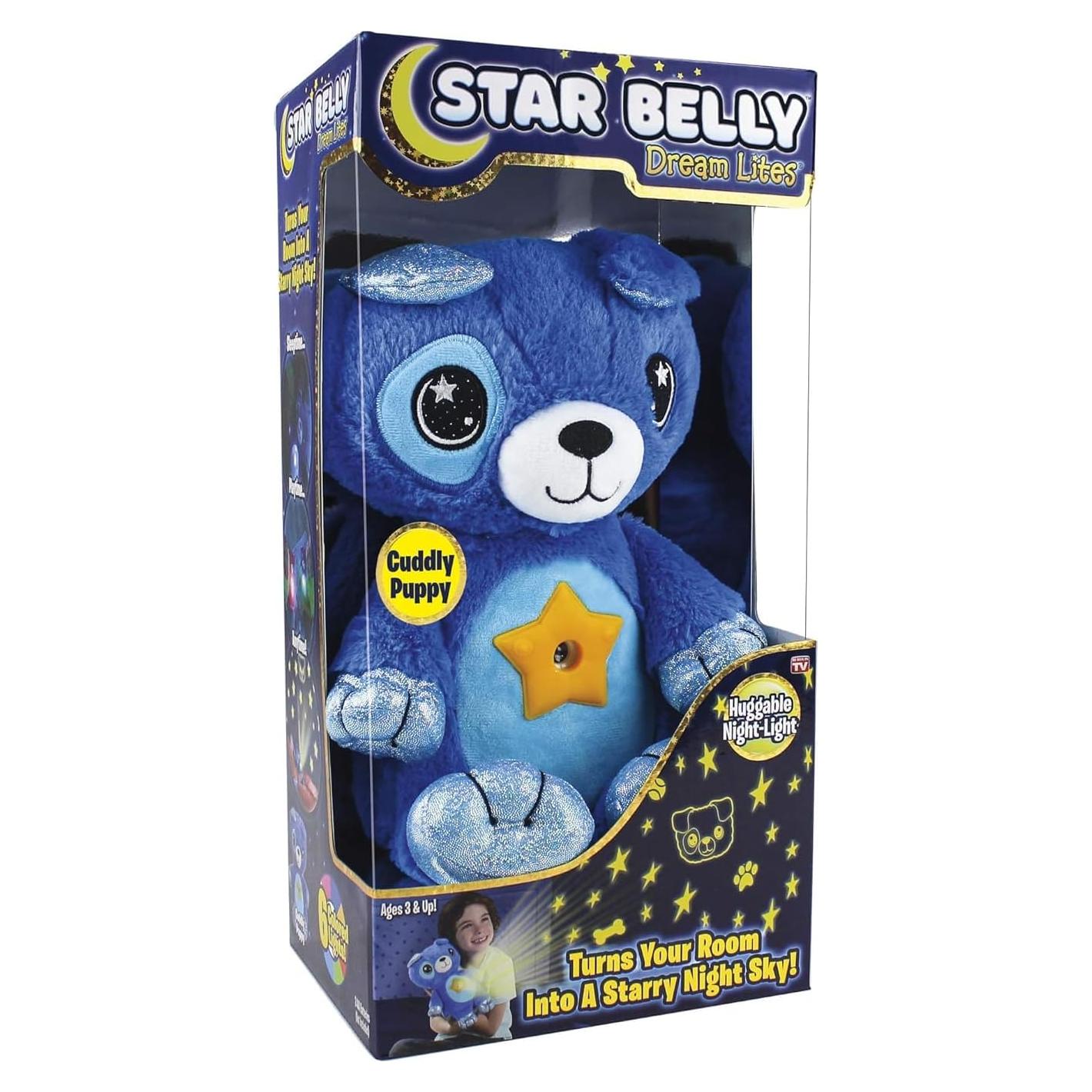 Luz Nocturna de Peluche Star Belly Dream Lites Cachorro Azul